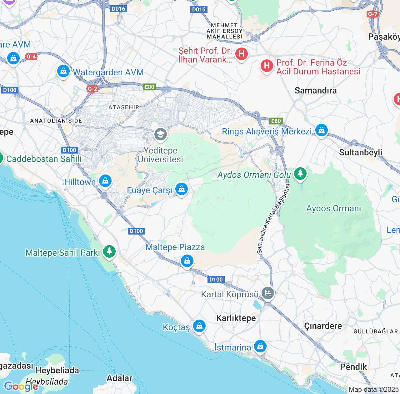 Map image for Intellectual Property Lawyers in Maltepe and Istanbul IP firms at coordinates  ; .