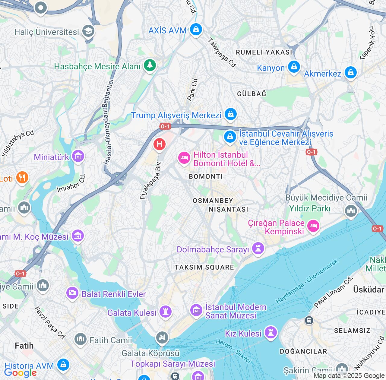 Map image for Intellectual Property Lawyers in Sisli and Istanbul IP firms at coordinates  ; .