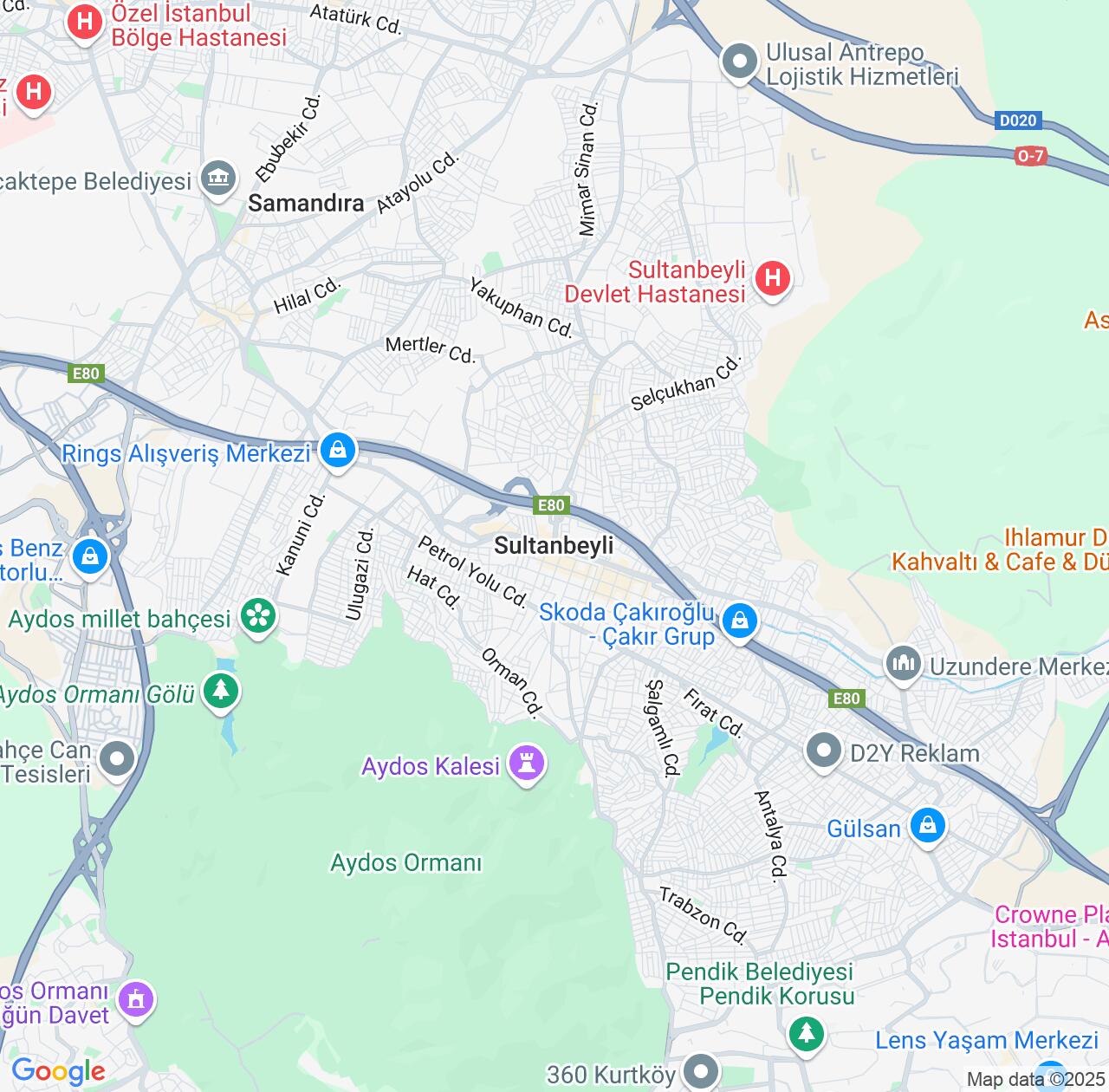 Map image for Intellectual Property Lawyers in Sultanbeyli and Istanbul IP firms at coordinates  ; .