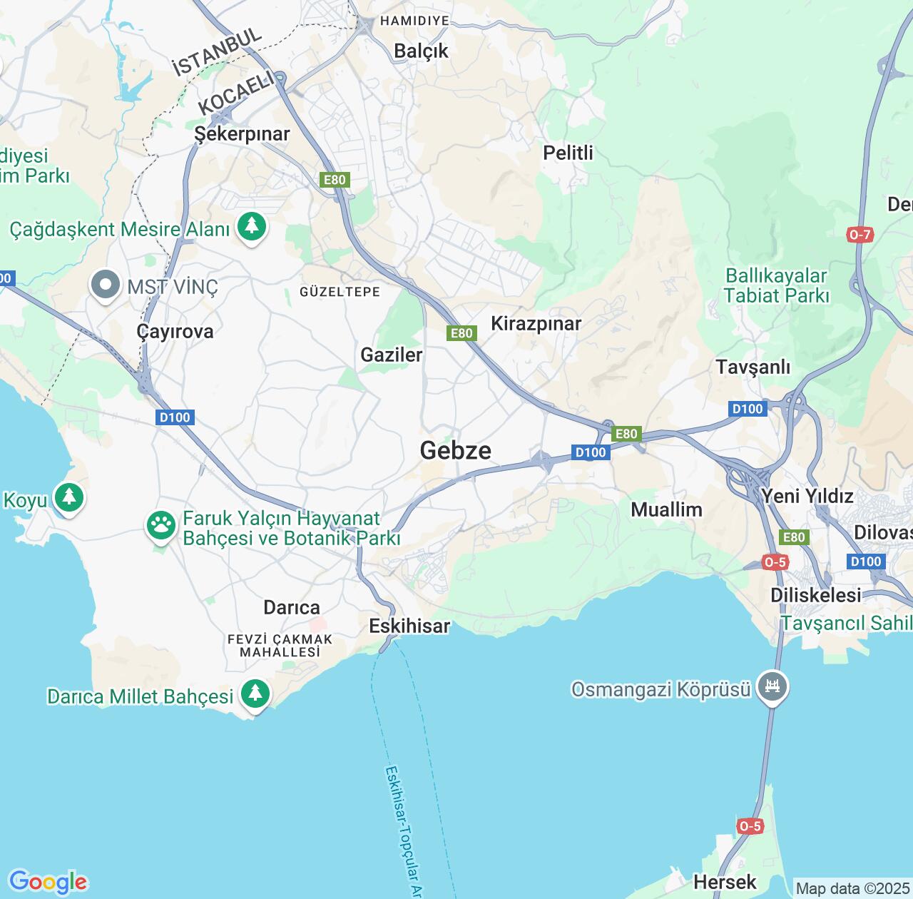 Map image for Intellectual Property Lawyers in Gebze and Kocaeli IP firms at coordinates  ; .