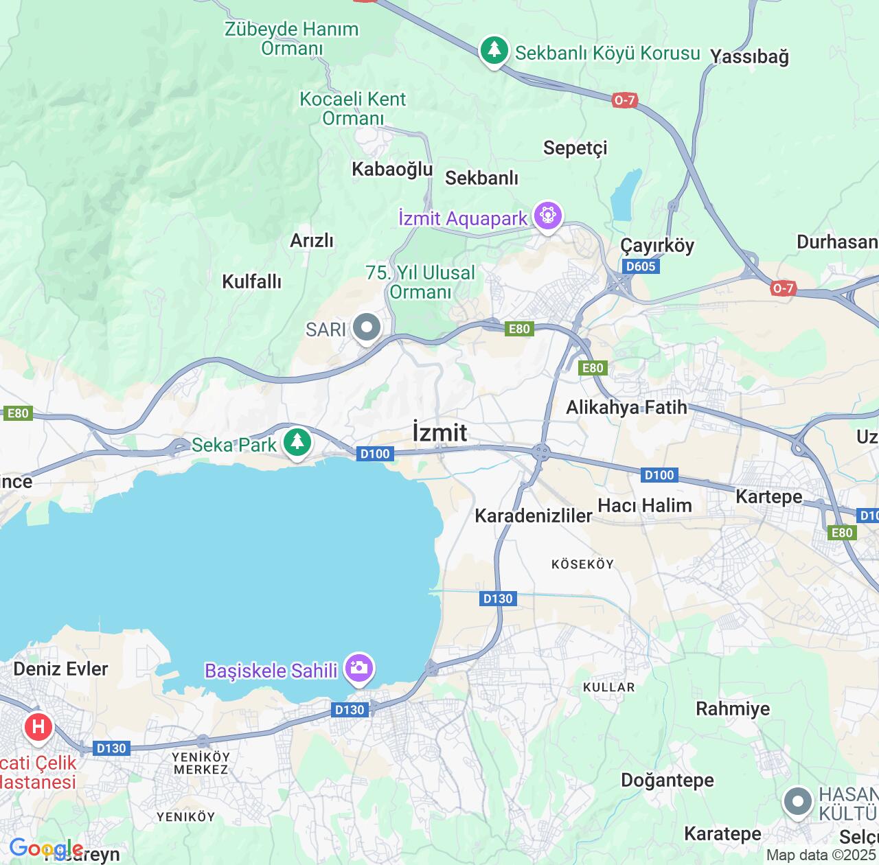 Map image for Intellectual Property Lawyers in Kocaeli and Turkey IP firms at coordinates  ; .