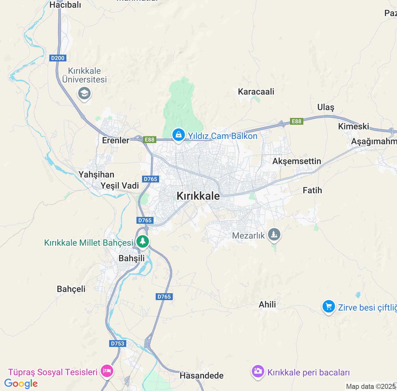 Map image for Intellectual Property Lawyers in Kirikkale and Kırıkkale IP firms at coordinates  ; .