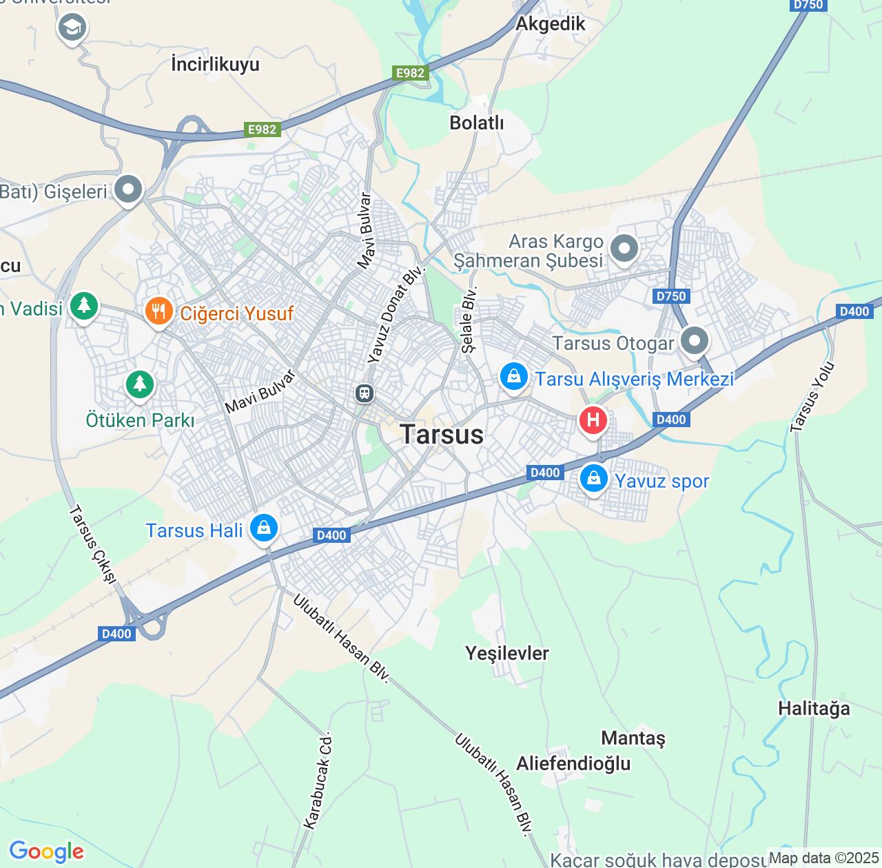 Map image for Intellectual Property Lawyers in Tarsus and Mersin IP firms at coordinates  ; .