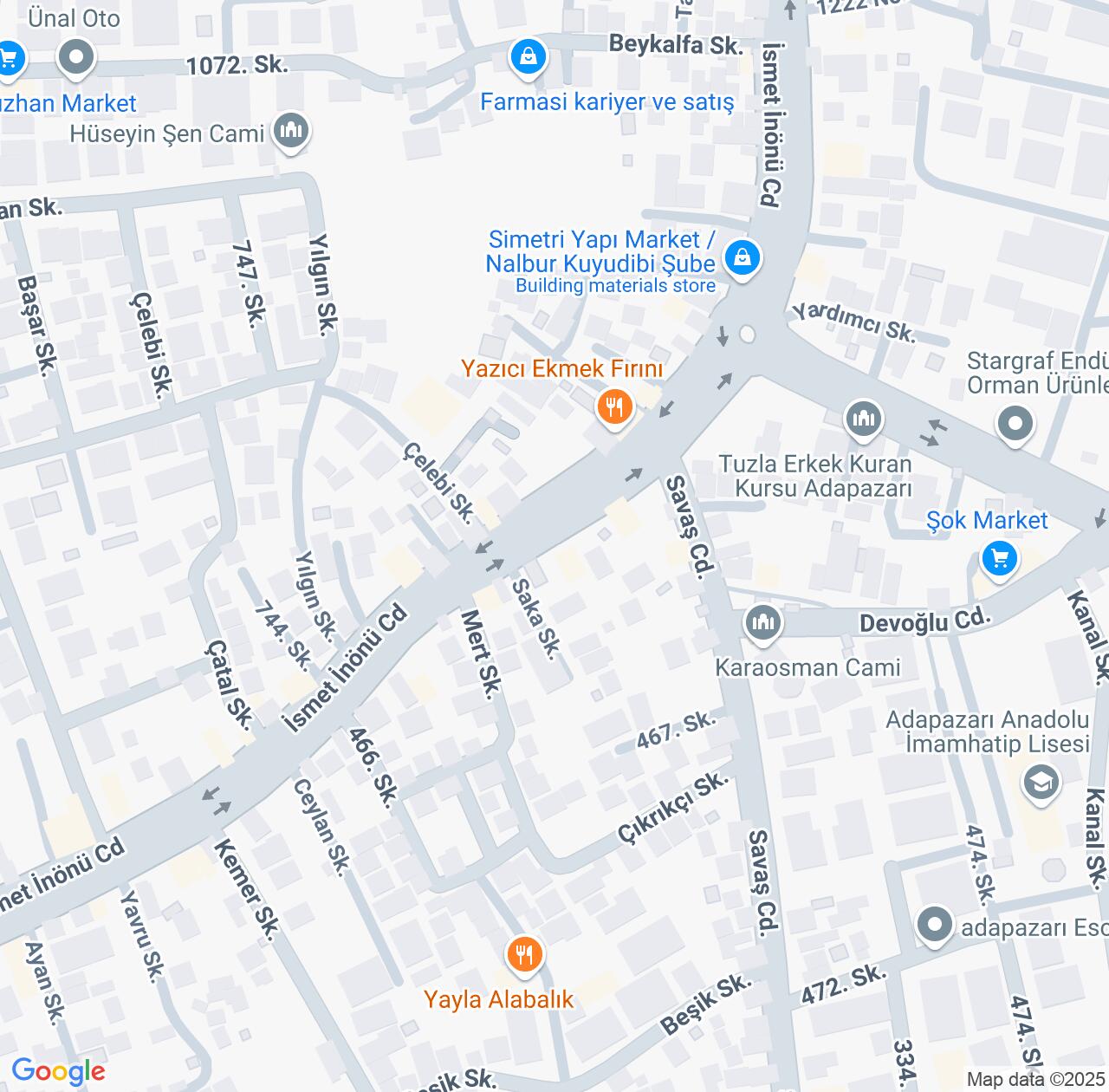 Map image for Intellectual Property Lawyers in Sakarya and Turkey IP firms at coordinates  ; .