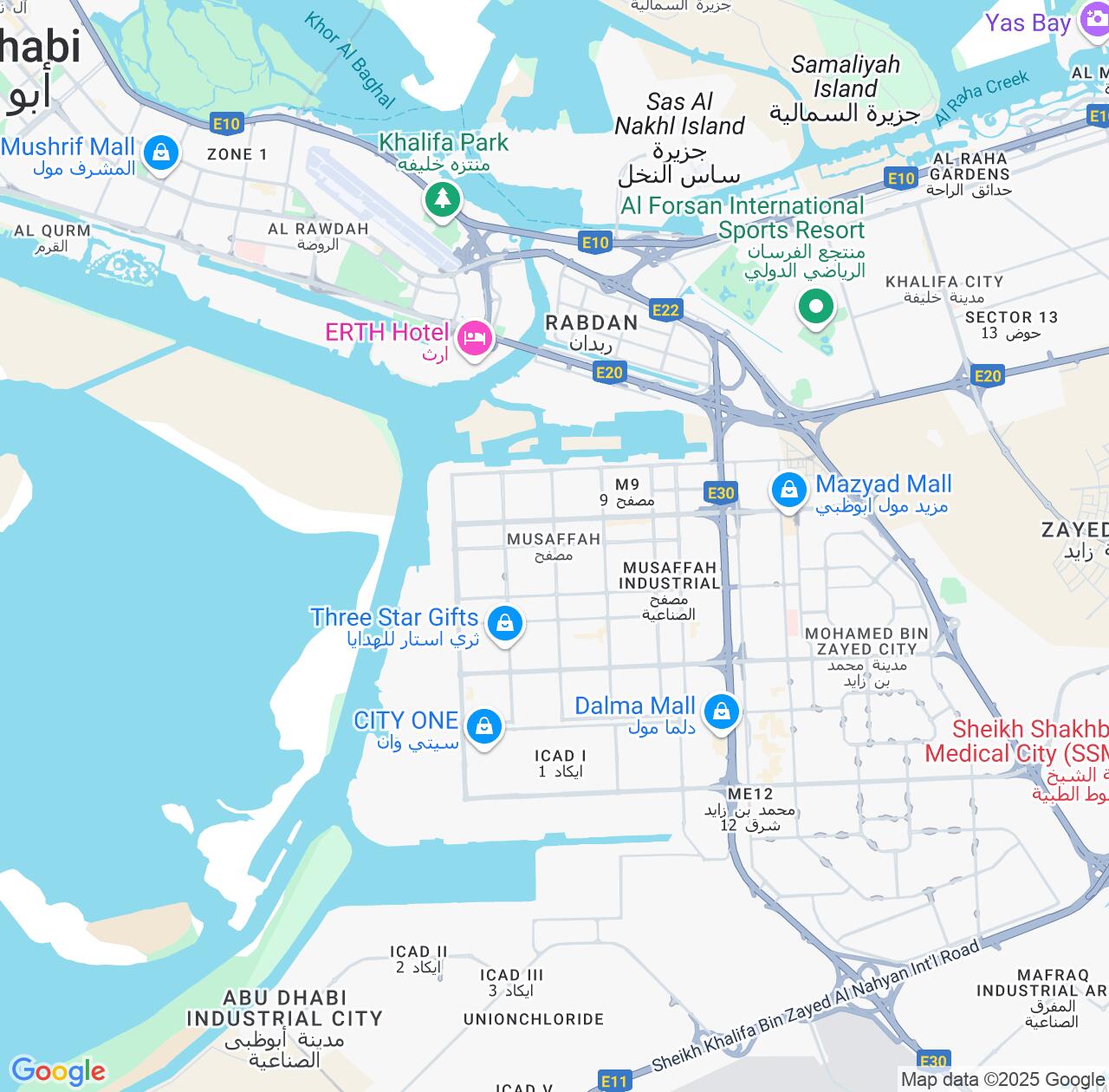 Map image for Intellectual Property Lawyers in Musaffah and Abu Dhabi IP firms at coordinates  ; .