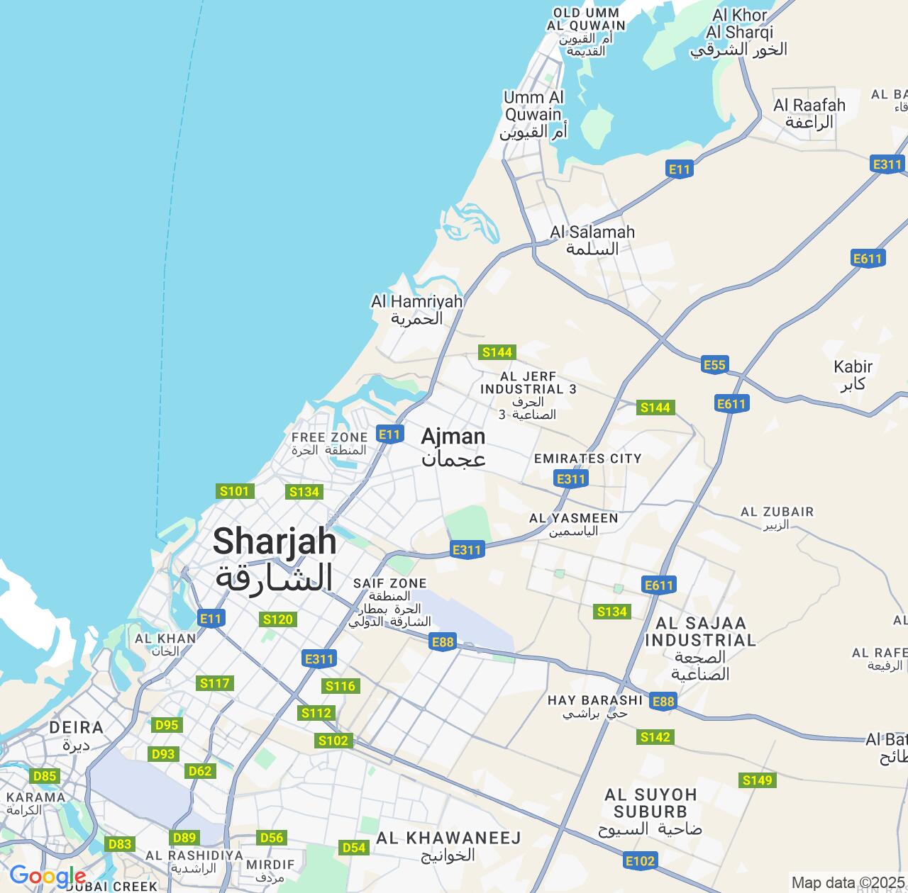 Map image for Intellectual Property Lawyers in Ajman City and Ajman IP firms at coordinates  ; .