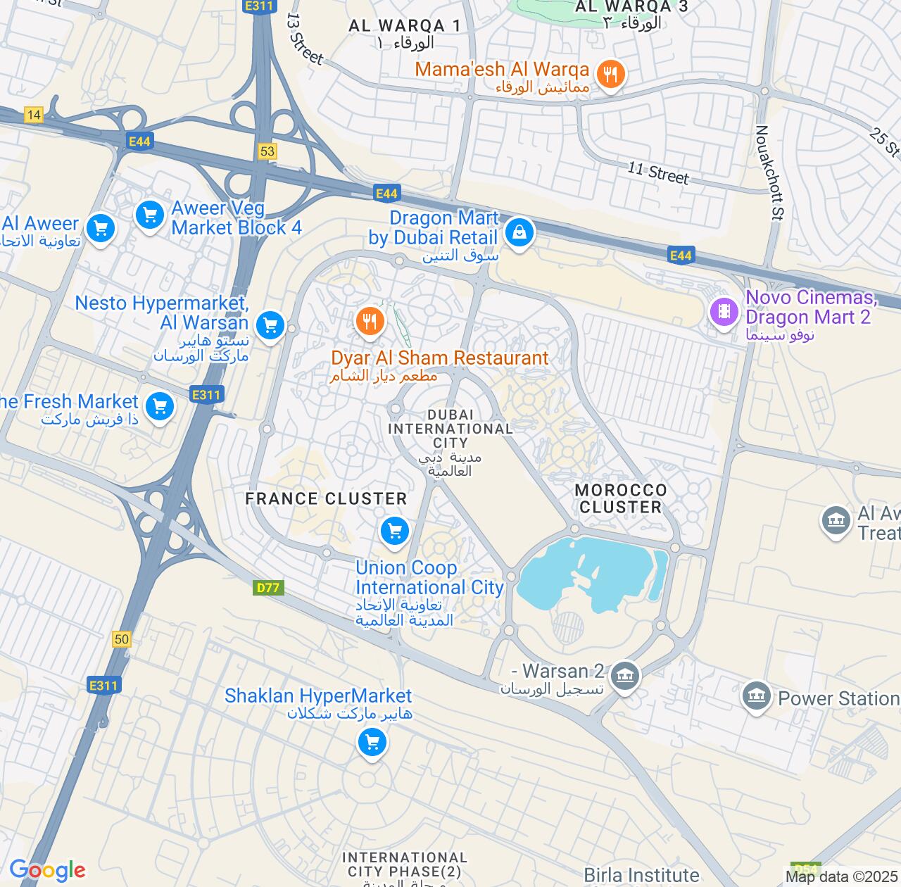 Map image for Intellectual Property Lawyers in International City and Dubai IP firms at coordinates  ; .