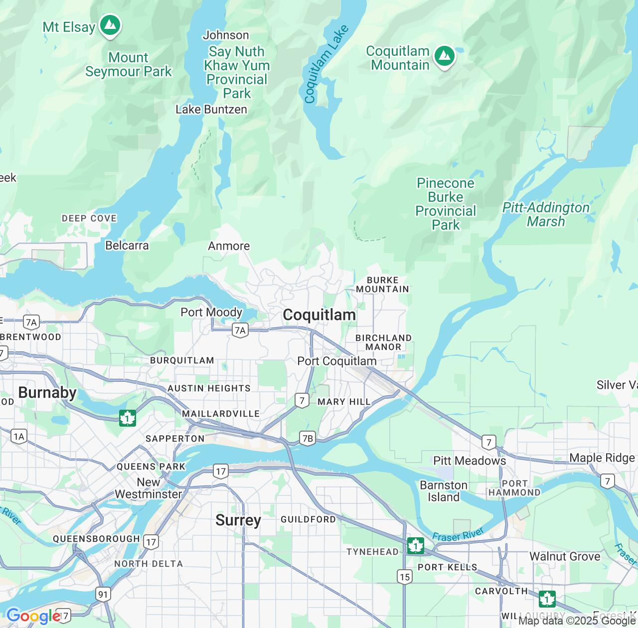 Map image for Intellectual Property Lawyers in Coquitlam and British Columbia IP firms at coordinates  ; .