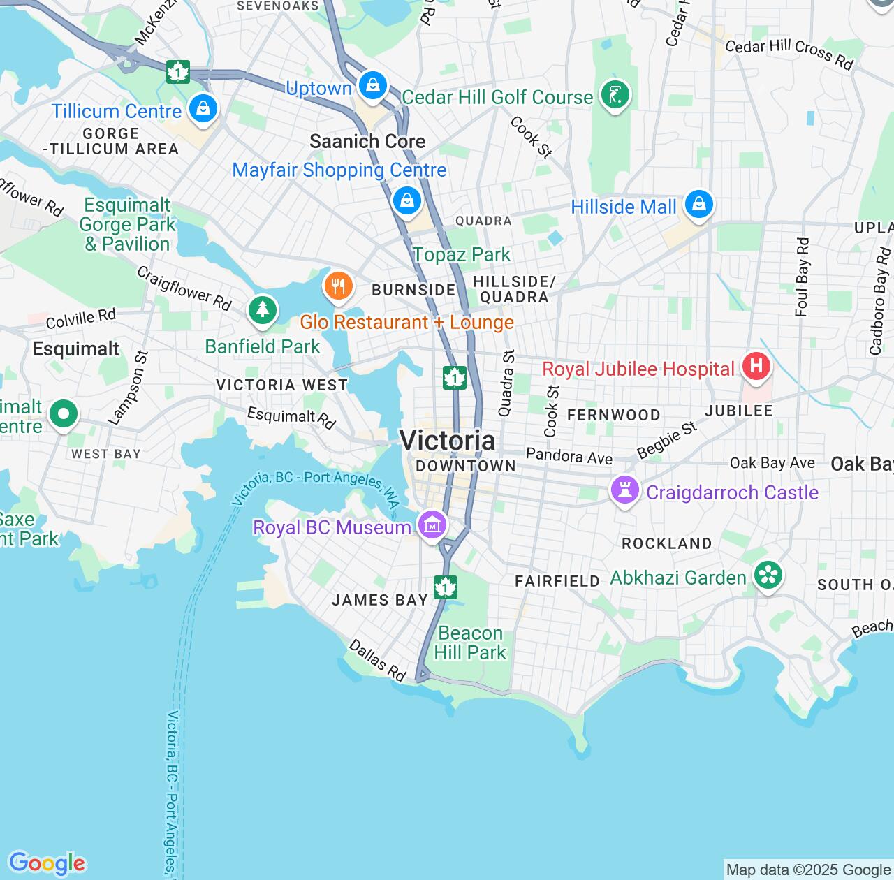 Map image for Intellectual Property Lawyers in Victoria and British Columbia IP firms at coordinates  ; .