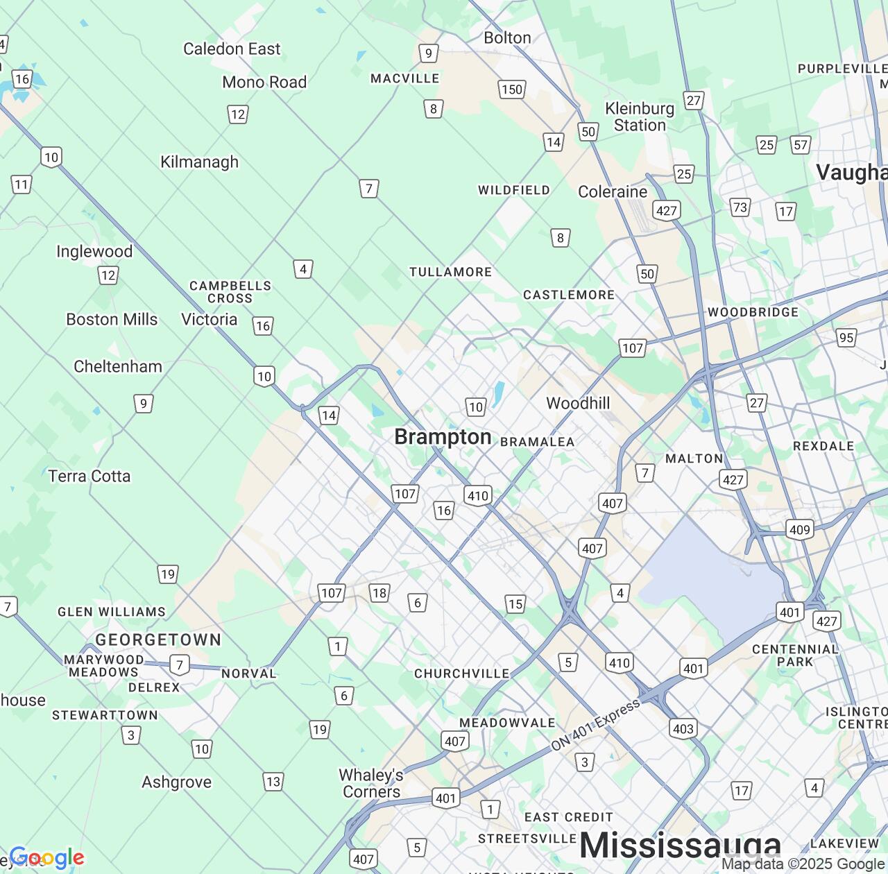 Map image for Intellectual Property Lawyers in Brampton and Ontario IP firms at coordinates  ; .