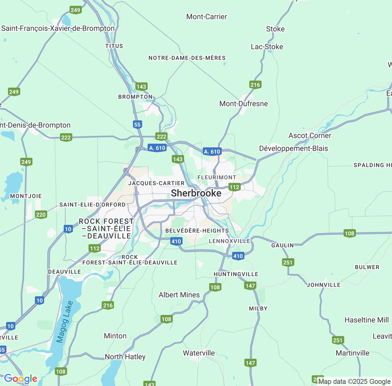 Map image for Intellectual Property Lawyers in Sherbrooke and Quebec IP firms at coordinates  ; .