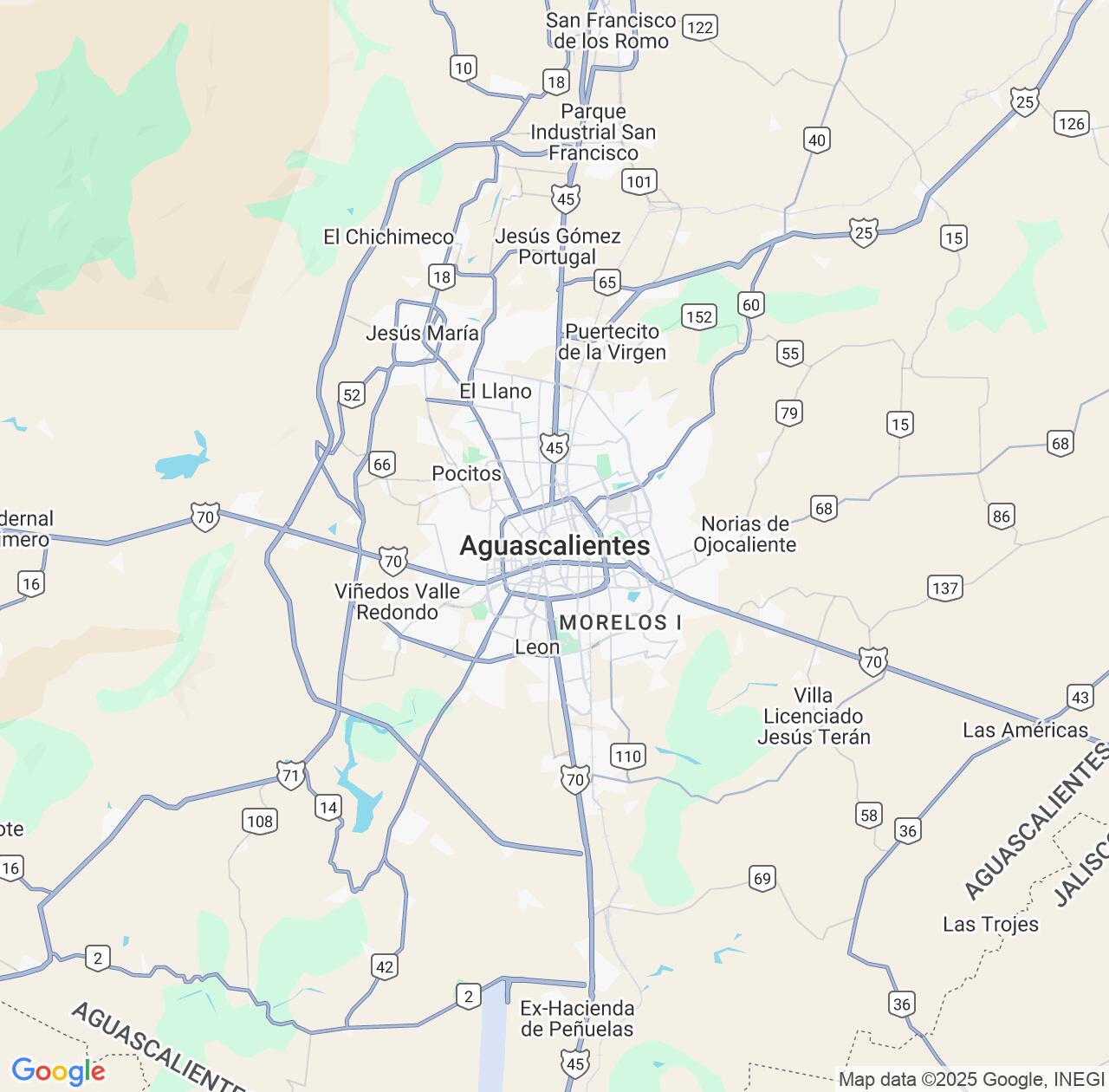 Map image for Intellectual Property Lawyers in Aguascalientes and Mexico IP firms at coordinates  ; .