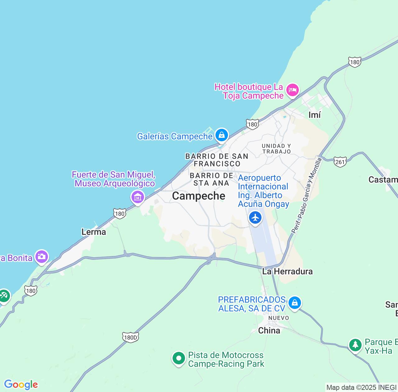 Map image for Intellectual Property Lawyers in Campeche and Mexico IP firms at coordinates  ; .