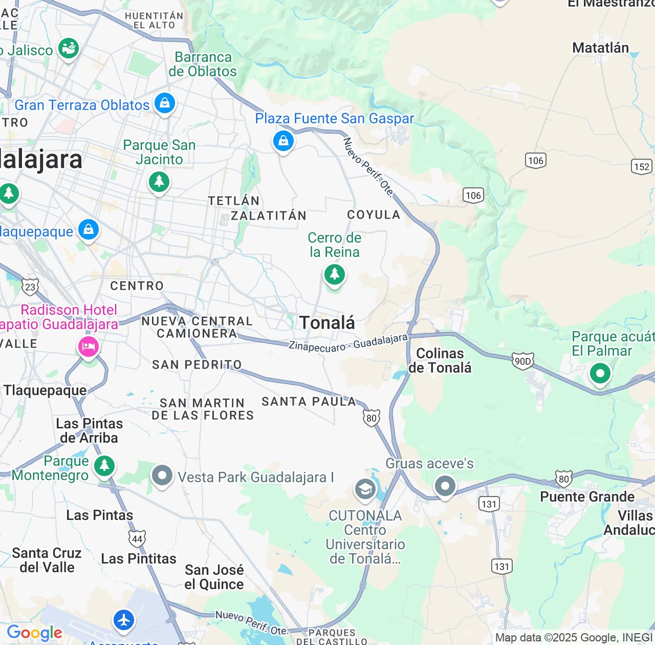 Map image for Intellectual Property Lawyers in Tonala and Jalisco IP firms at coordinates  ; .