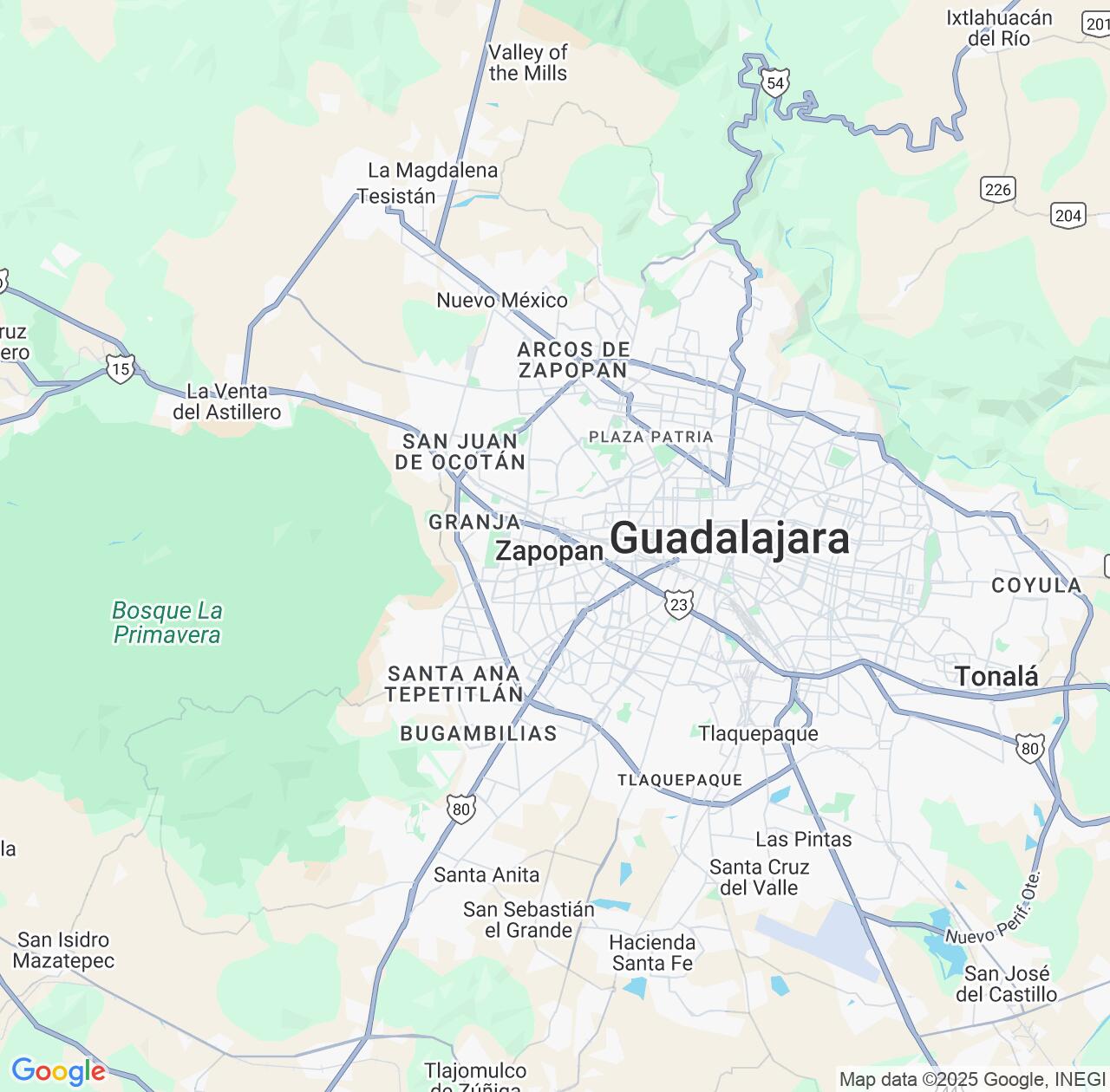 Map image for Intellectual Property Lawyers in Zapopan and Jalisco IP firms at coordinates  ; .