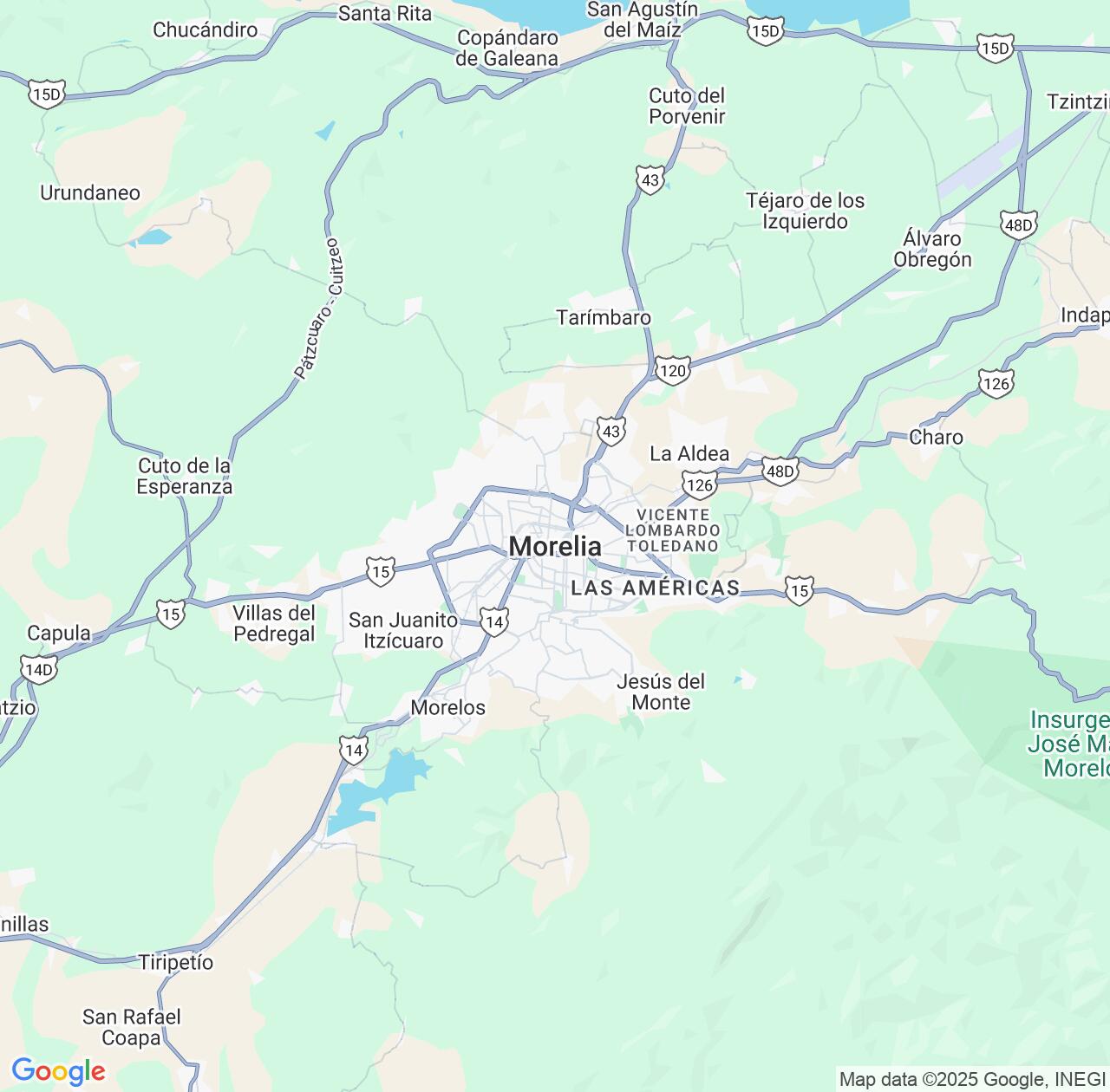 Map image for Intellectual Property Lawyers in Morelia and Michoacán IP firms at coordinates  ; .