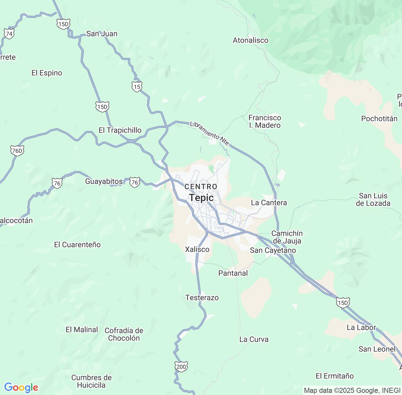 Map image for Intellectual Property Lawyers in Tepic and Nayarit IP firms at coordinates  ; .