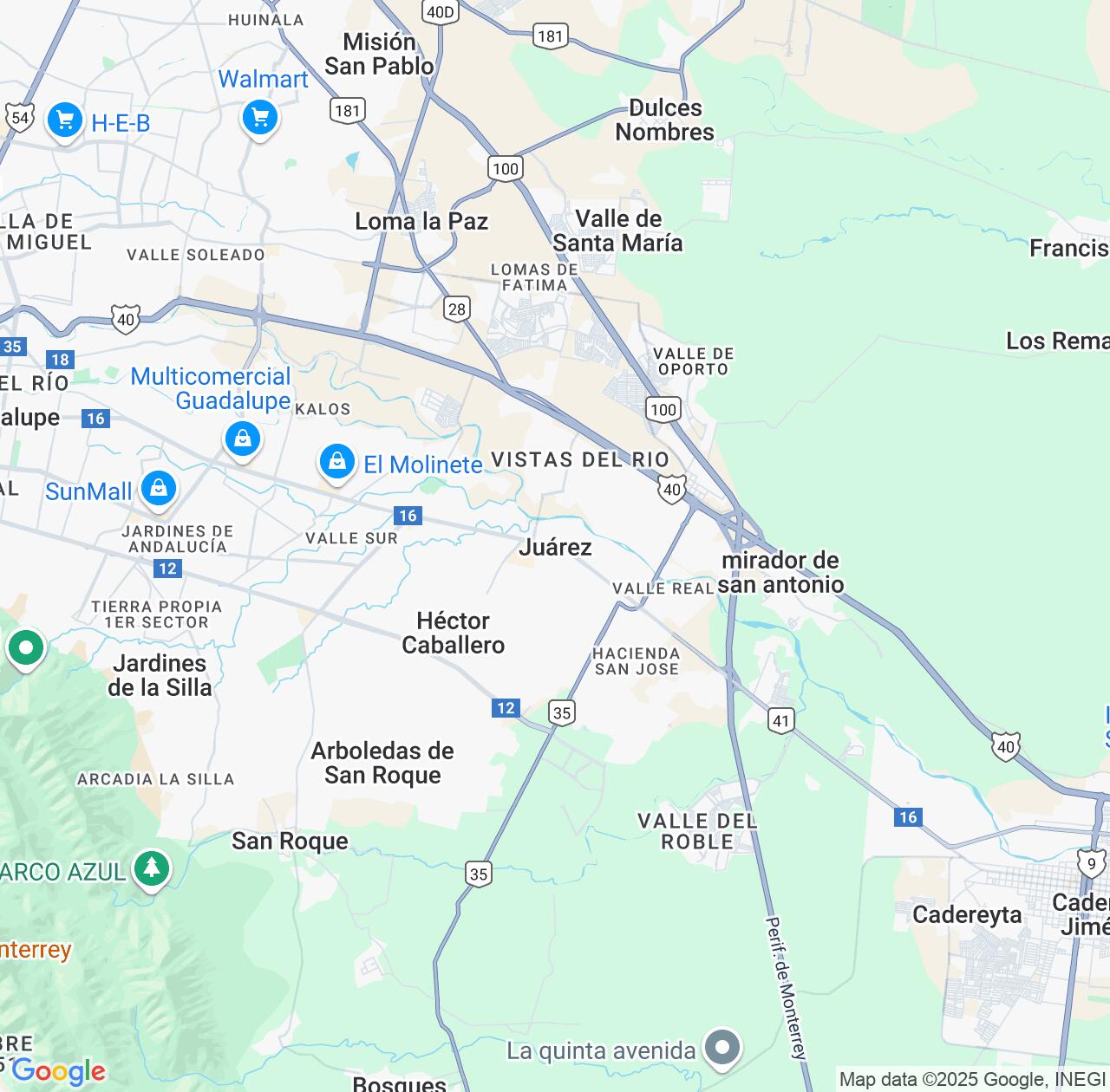Map image for Intellectual Property Lawyers in Ciudad Benito Juarez and Nuevo León IP firms at coordinates  ; .