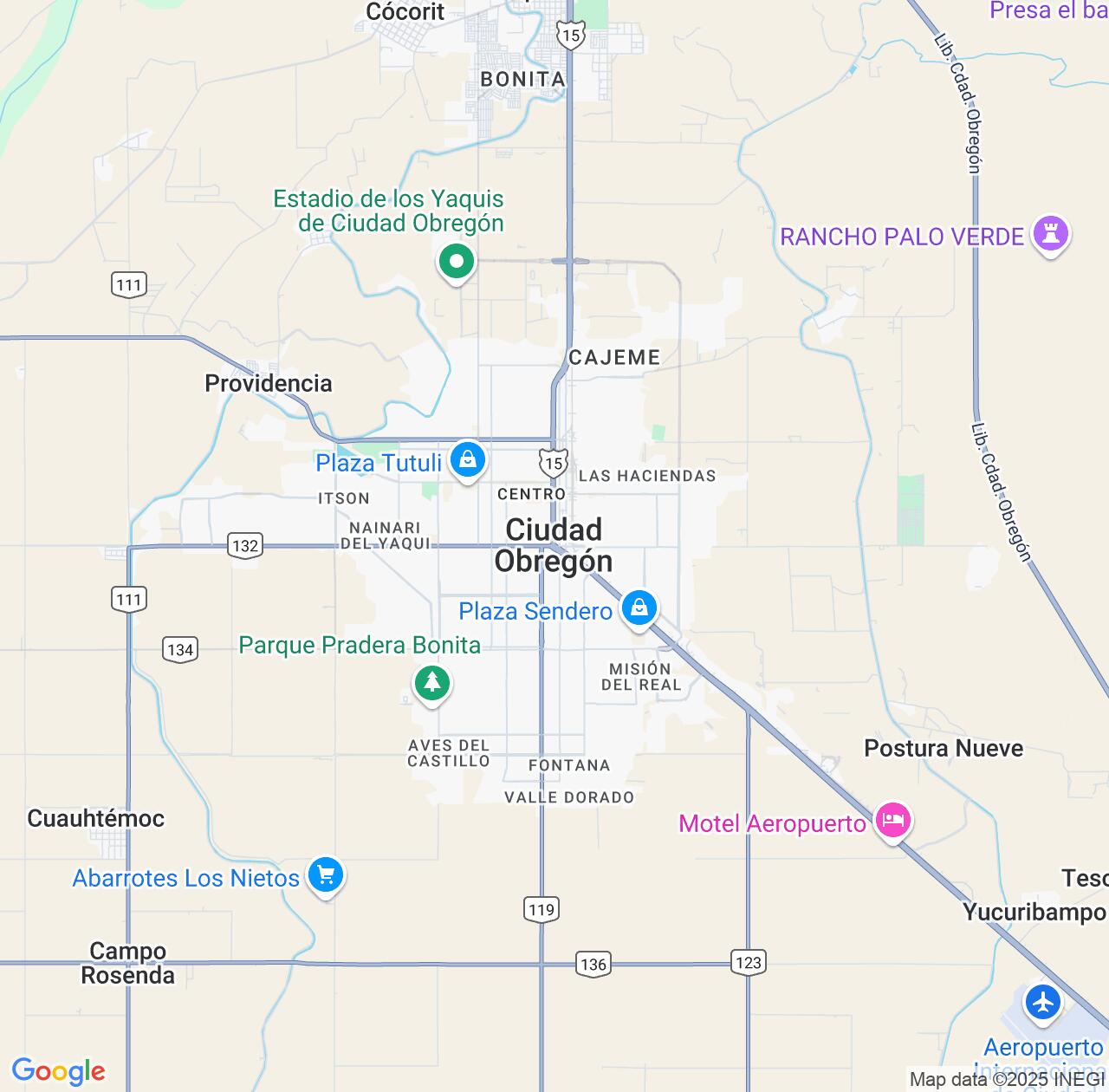 Map image for Intellectual Property Lawyers in Ciudad Obregon and Sonora IP firms at coordinates  ; .