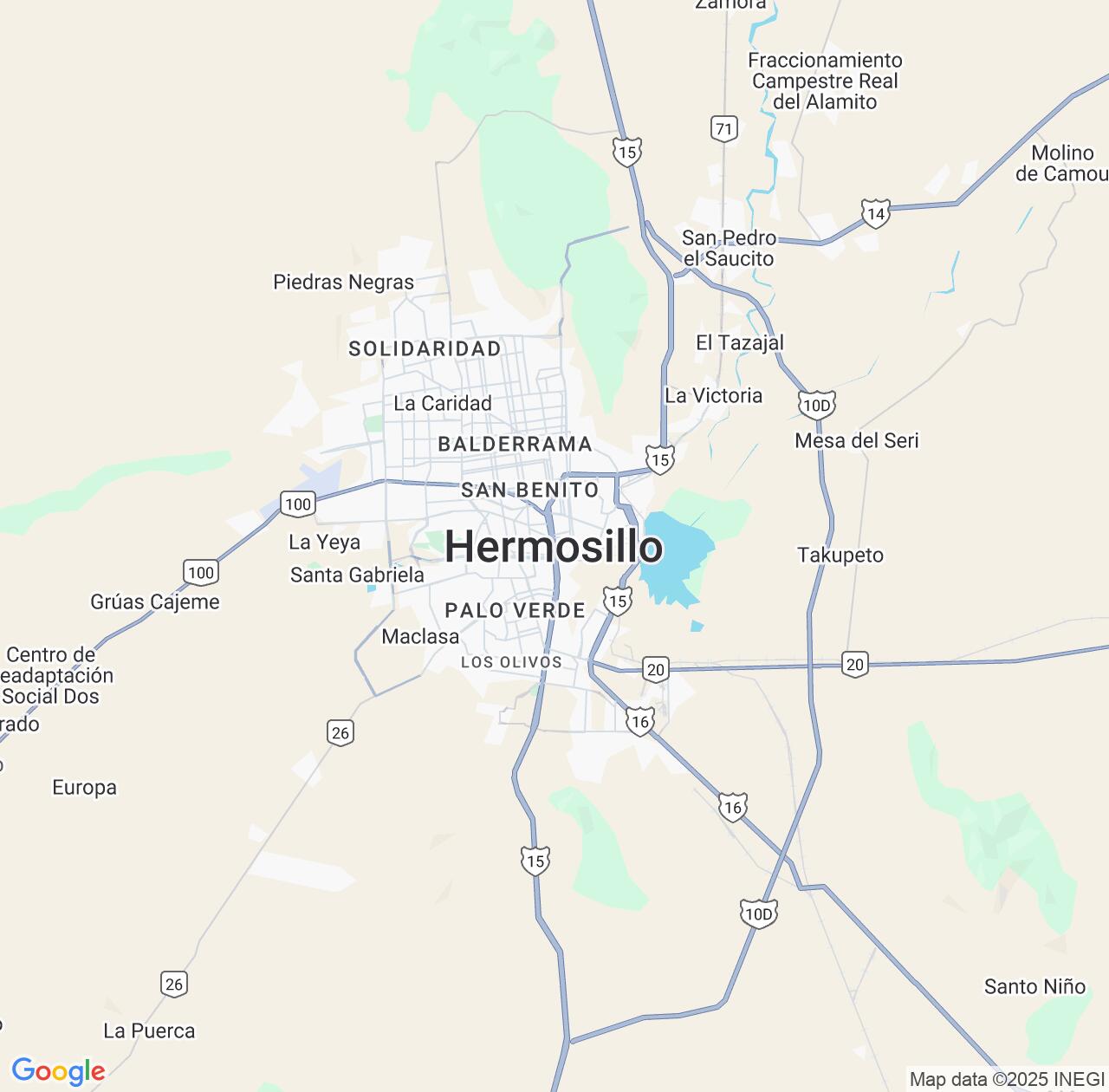 Map image for Intellectual Property Lawyers in Hermosillo and Sonora IP firms at coordinates  ; .