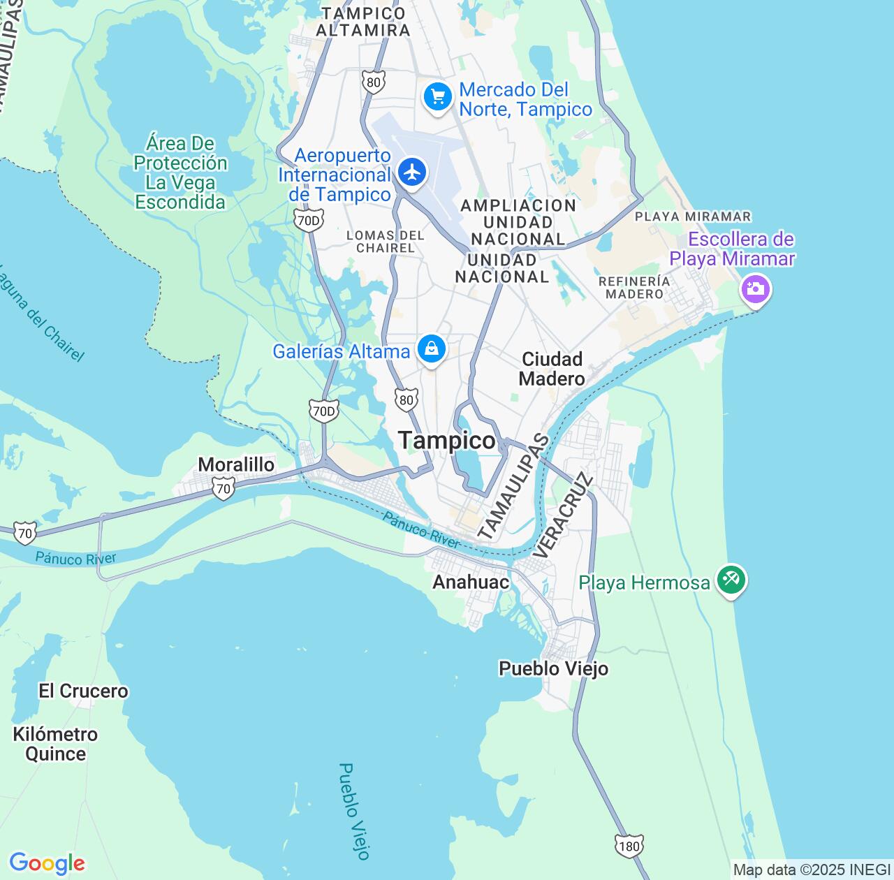 Map image for Intellectual Property Lawyers in Tampico and Tamaulipas IP firms at coordinates  ; .