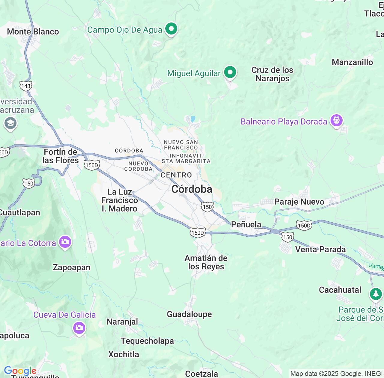 Map image for Intellectual Property Lawyers in Córdoba and Veracruz IP firms at coordinates  ; .