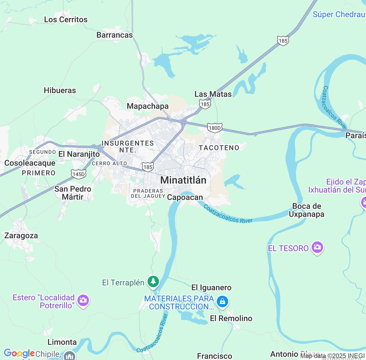Map image for Intellectual Property Lawyers in Minatitlan and Veracruz IP firms at coordinates  ; .