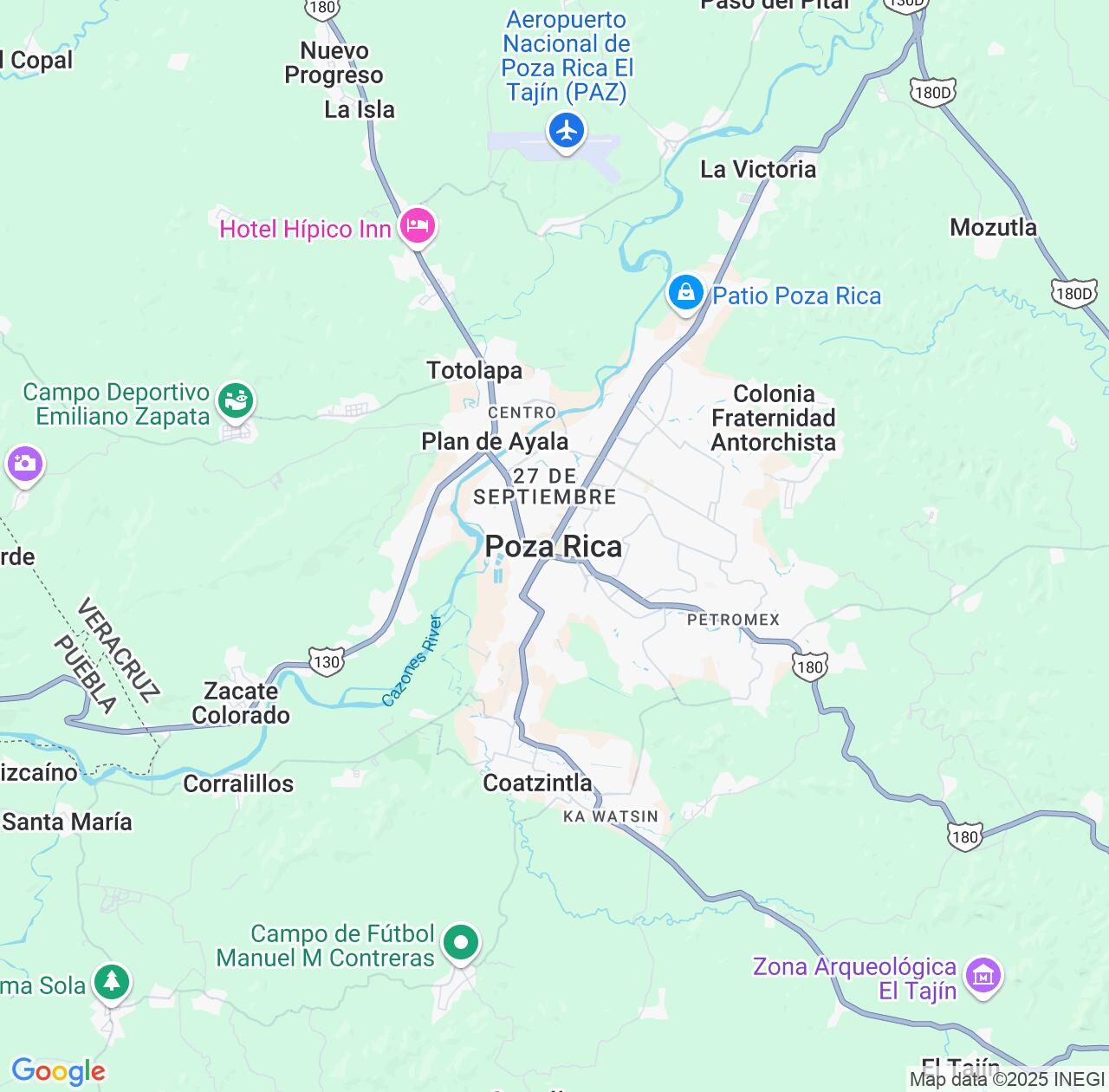 Map image for Intellectual Property Lawyers in Poza Rica de Hidalgo and Veracruz IP firms at coordinates  ; .