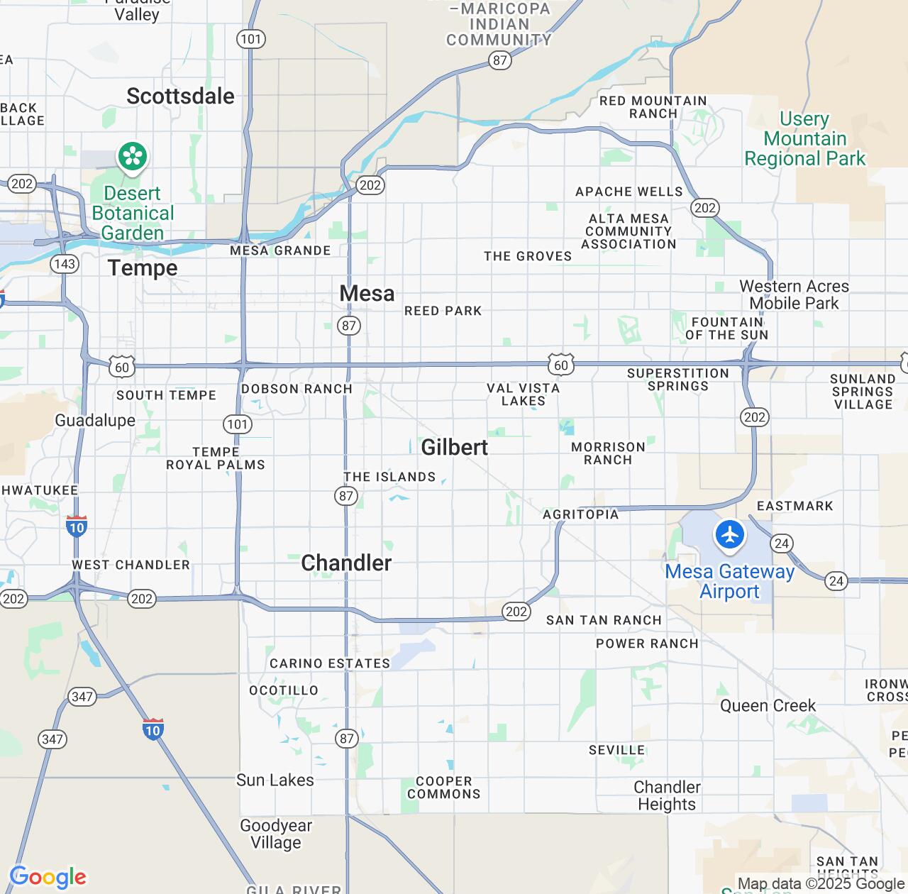 Map image for Intellectual Property Lawyers in Gilbert and Arizona IP firms at coordinates  ; .