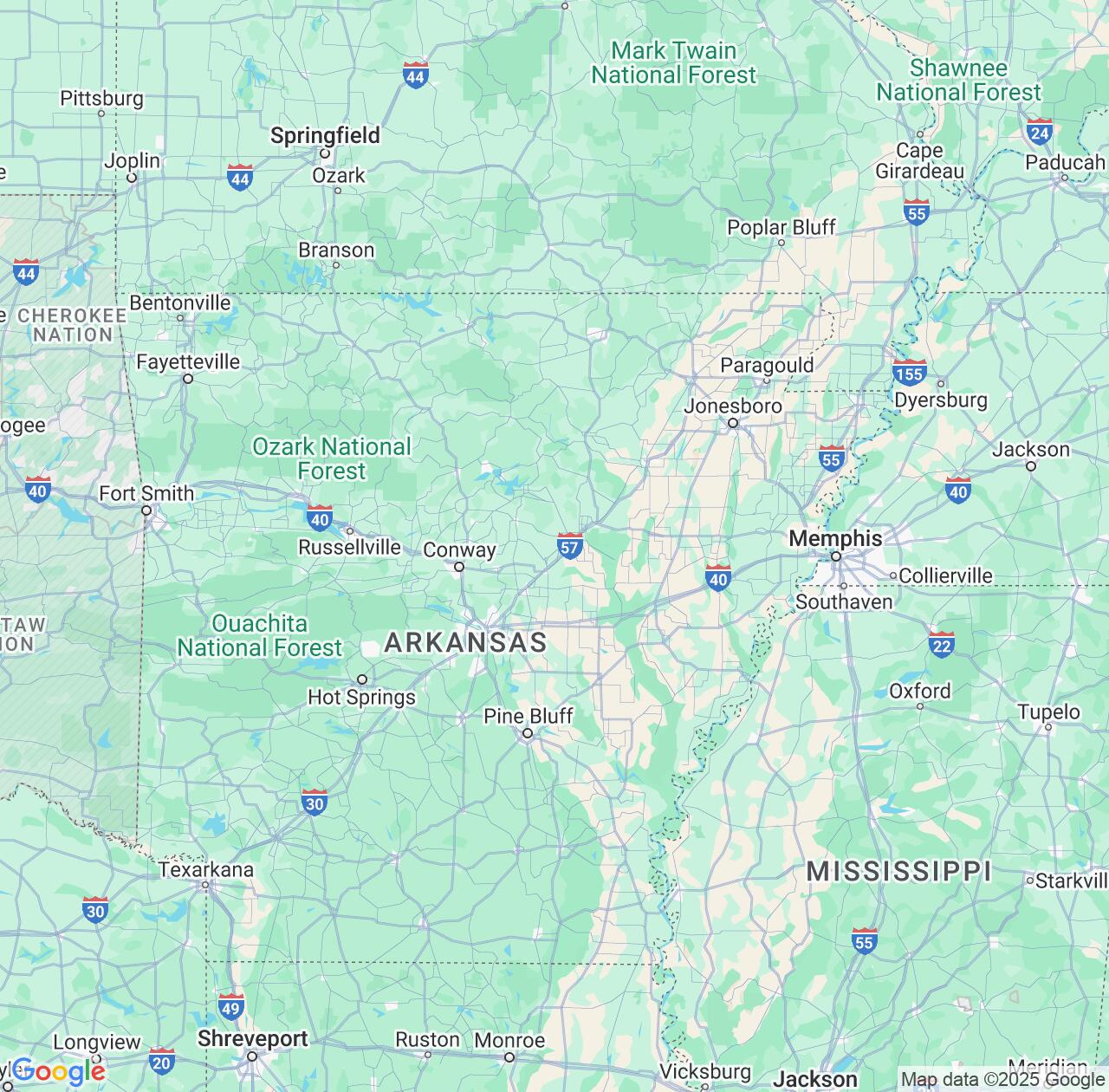 Map image for Intellectual Property Lawyers in Arkansas and United States IP firms at coordinates  ; .