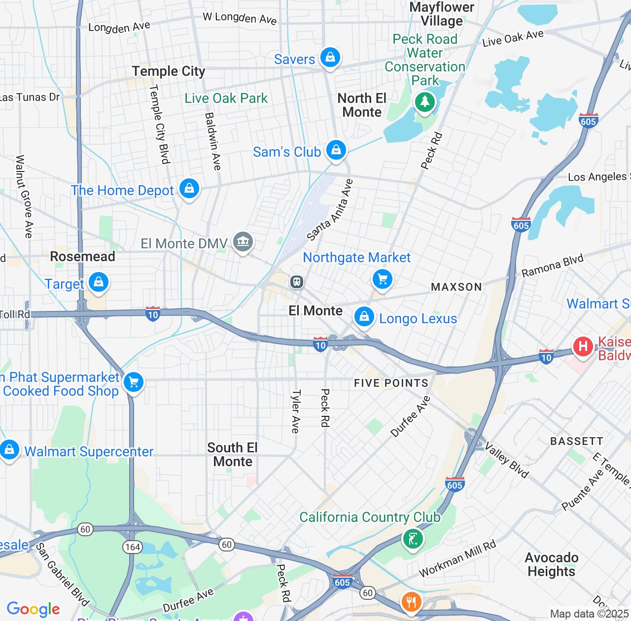 Map image for Intellectual Property Lawyers in El Monte and California IP firms at coordinates  ; .