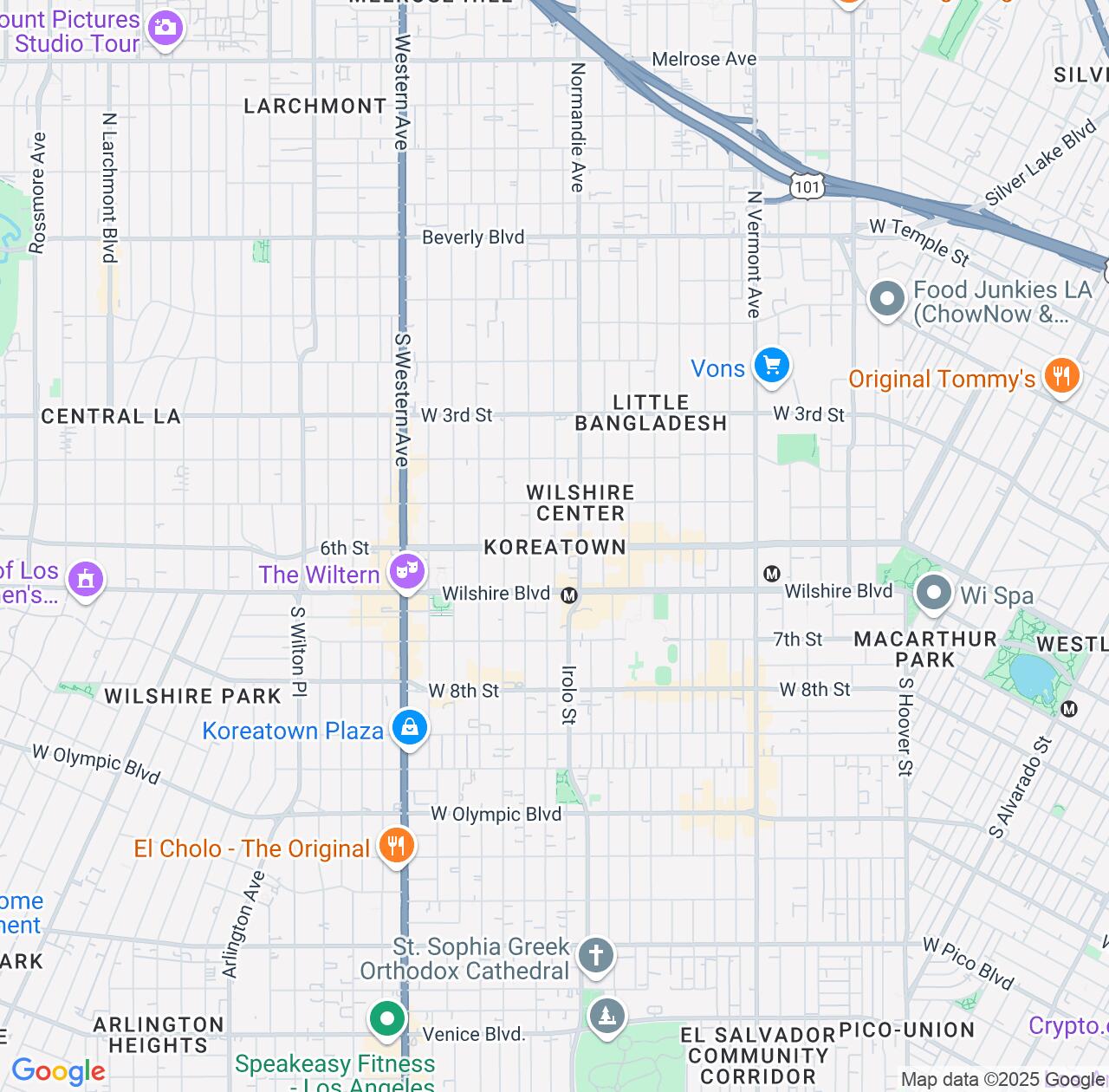 Map image for Intellectual Property Lawyers in Koreatown and California IP firms at coordinates  ; .