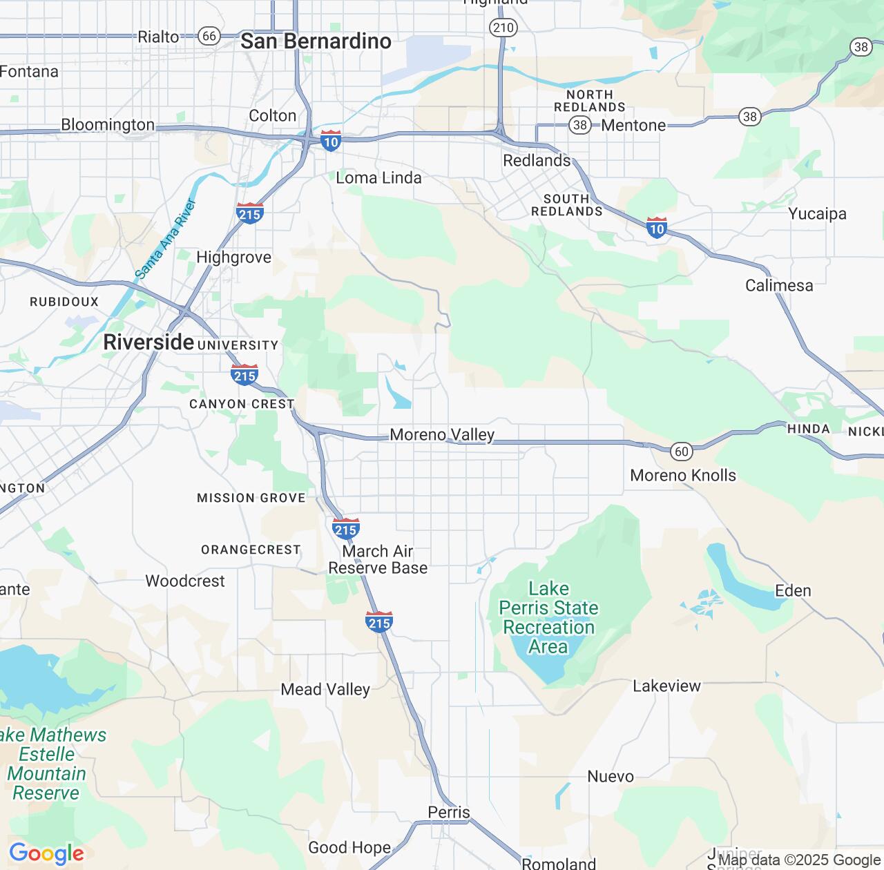 Map image for Intellectual Property Lawyers in Moreno Valley and California IP firms at coordinates  ; .