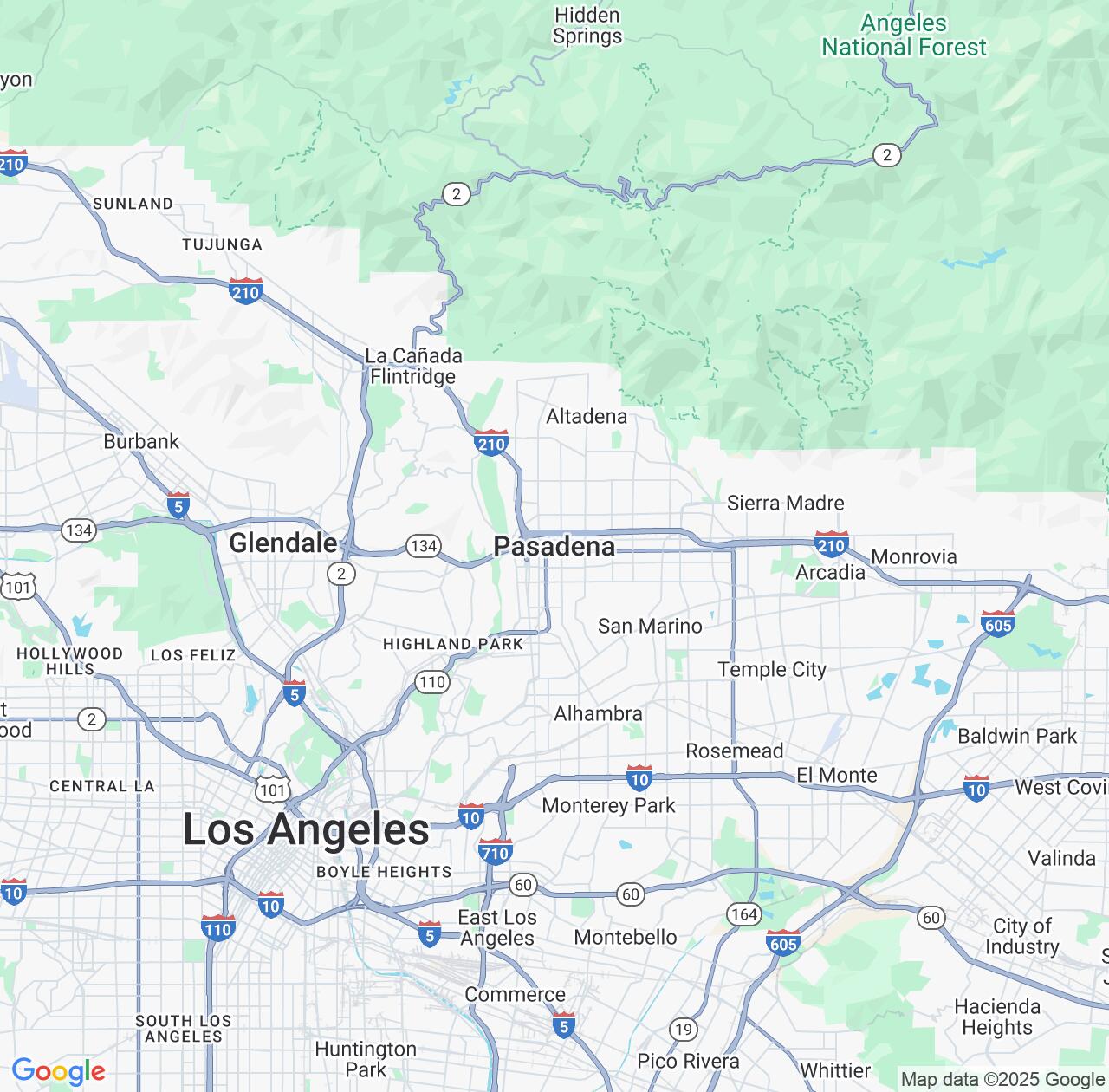 Map image for Intellectual Property Lawyers in Pasadena and California IP firms at coordinates  ; .