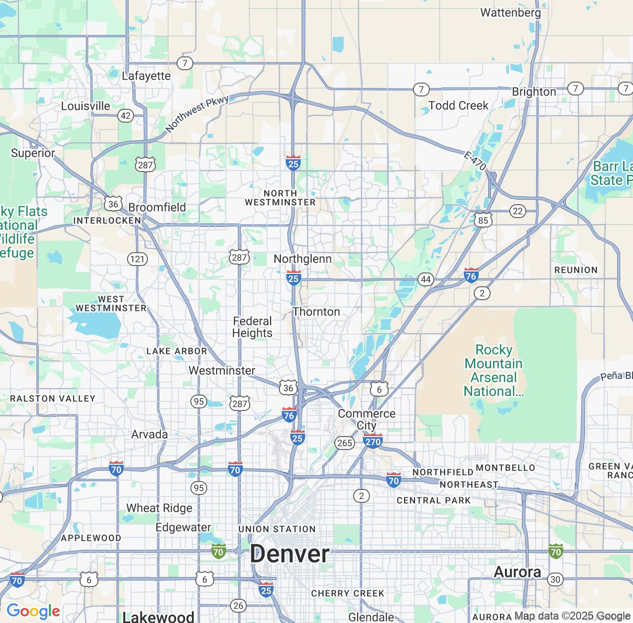 Map image for Intellectual Property Lawyers in Thornton and Colorado IP firms at coordinates  ; .