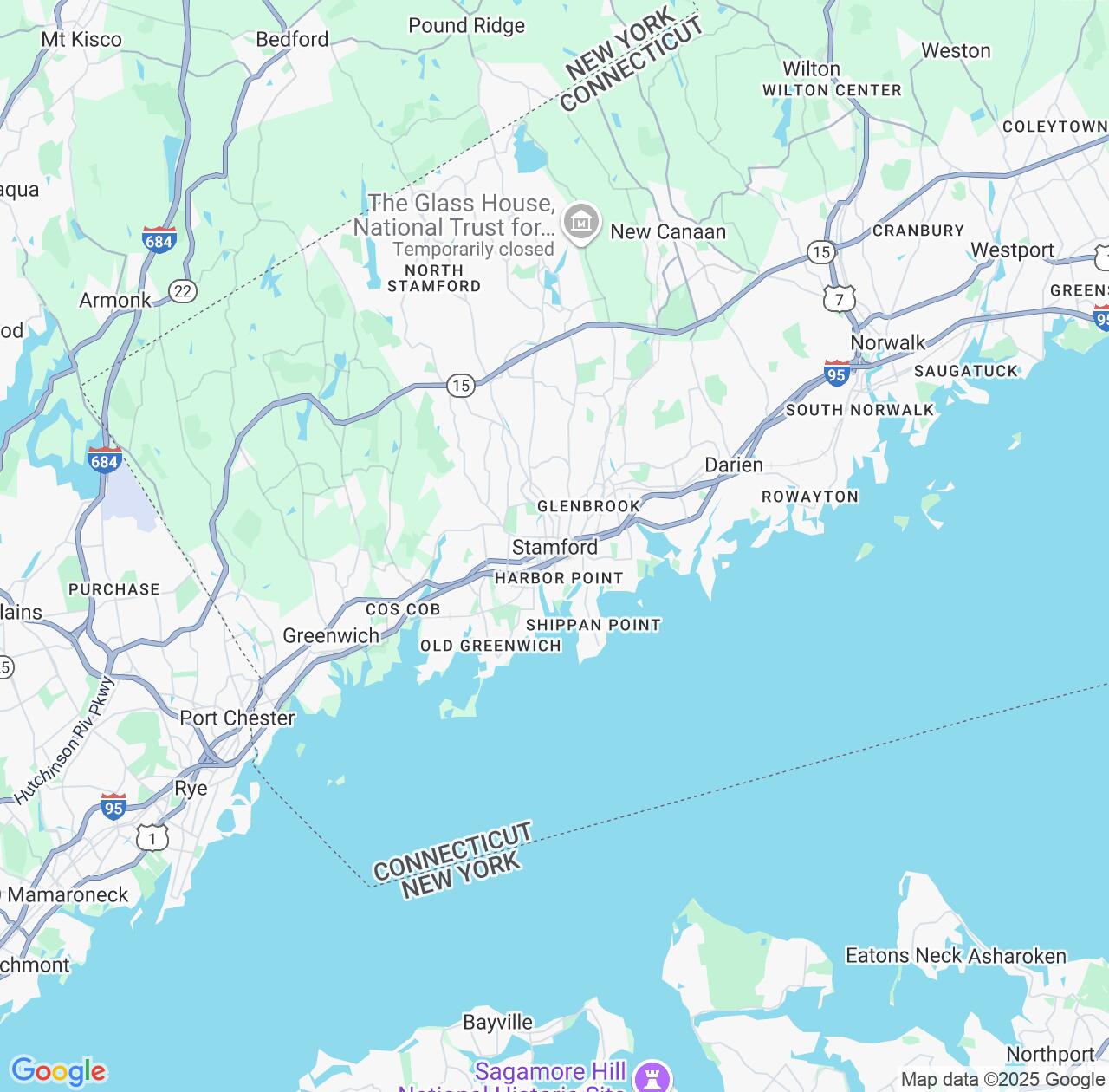 Map image for Intellectual Property Lawyers in Stamford and Connecticut IP firms at coordinates  ; .