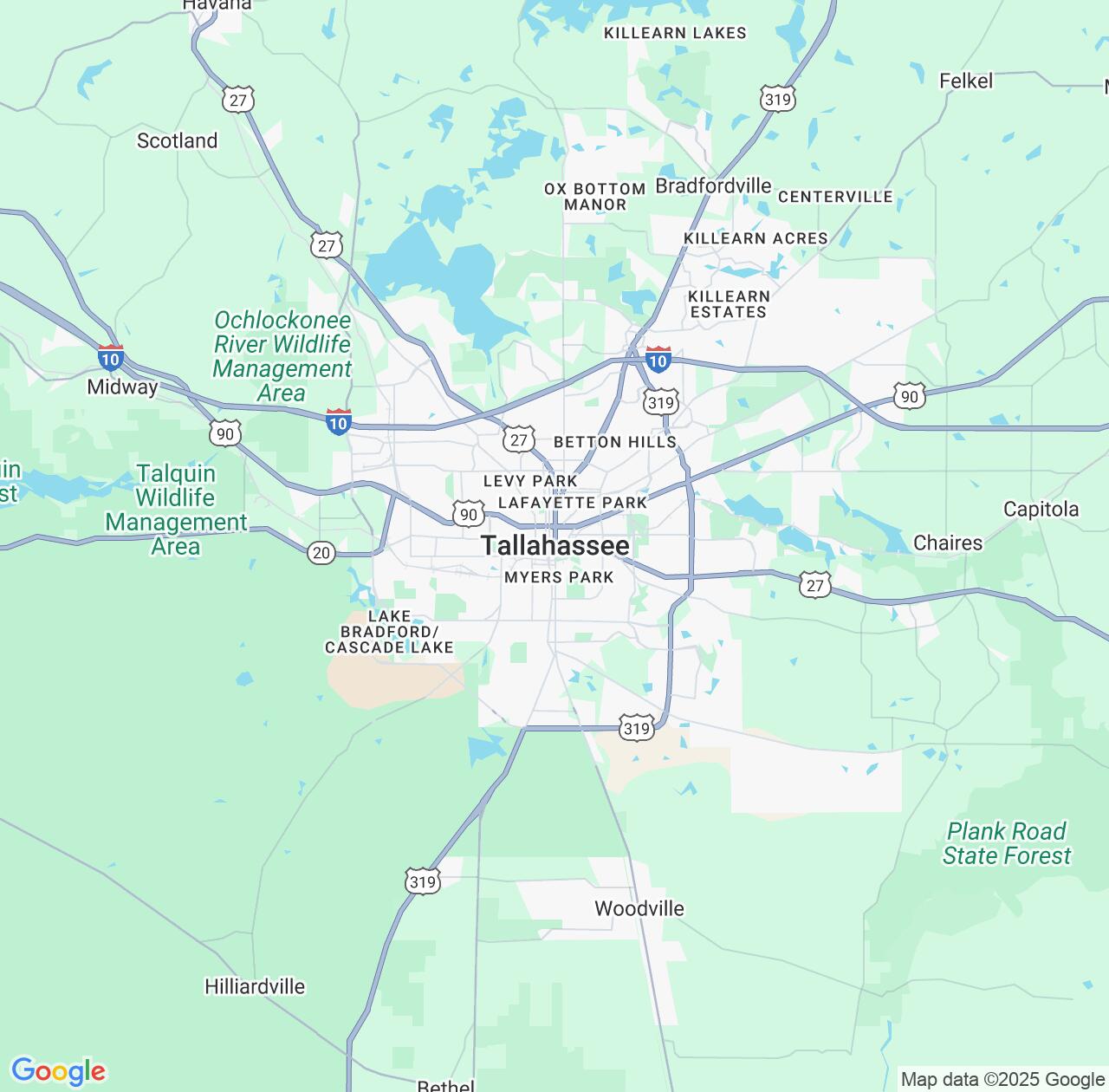 Map image for Intellectual Property Lawyers in Tallahassee and Florida IP firms at coordinates  ; .