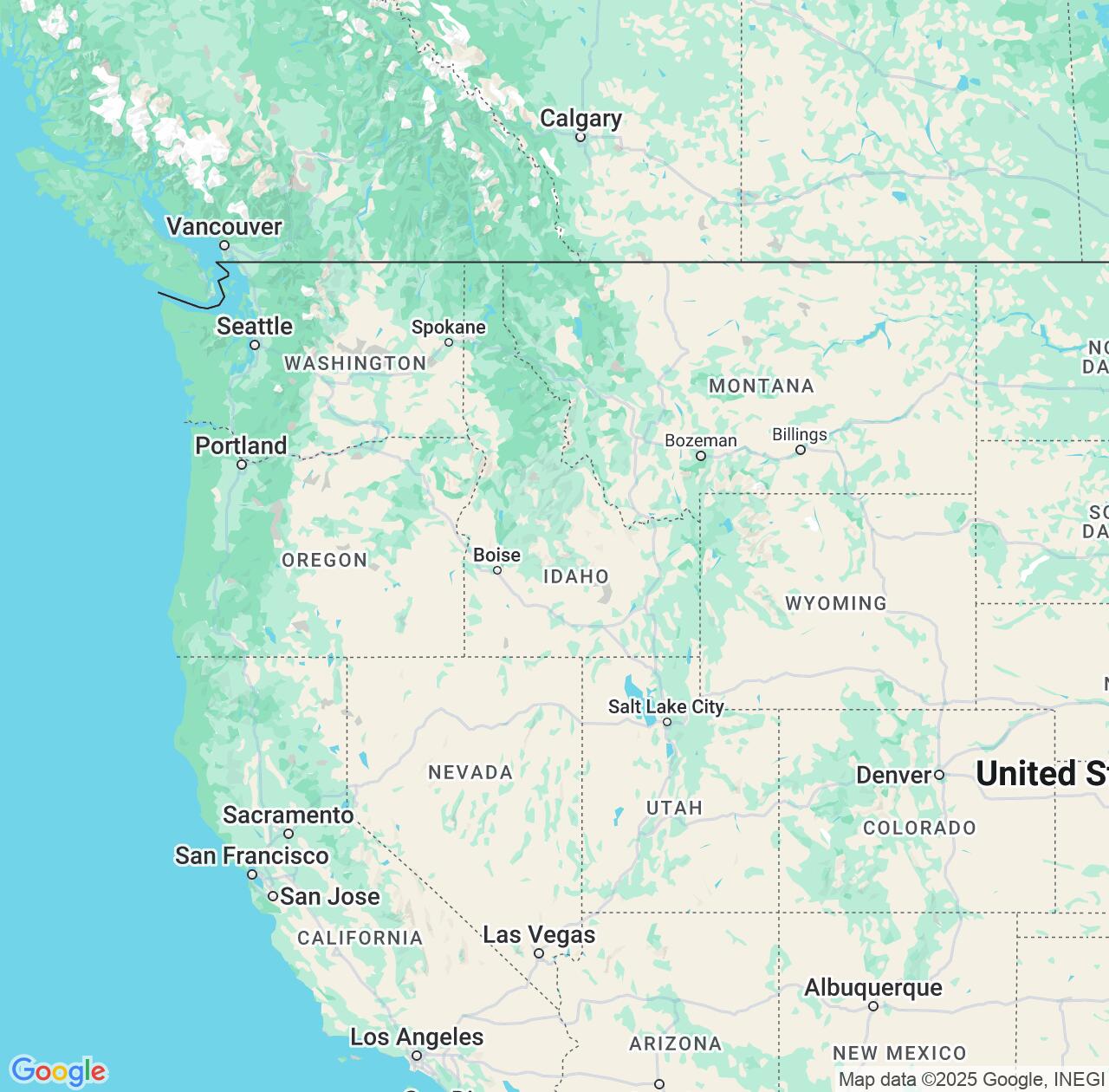 Map image for Intellectual Property Lawyers in Idaho and United States IP firms at coordinates  ; .