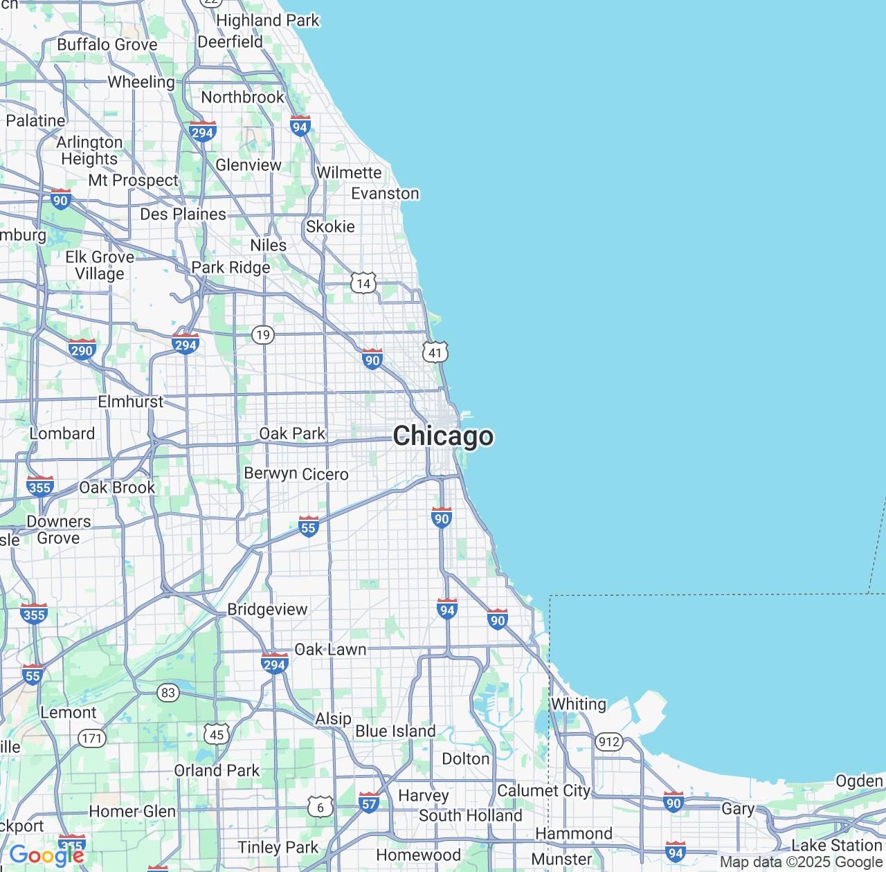 Map image for Intellectual Property Lawyers in Chicago and Illinois IP firms at coordinates  ; .