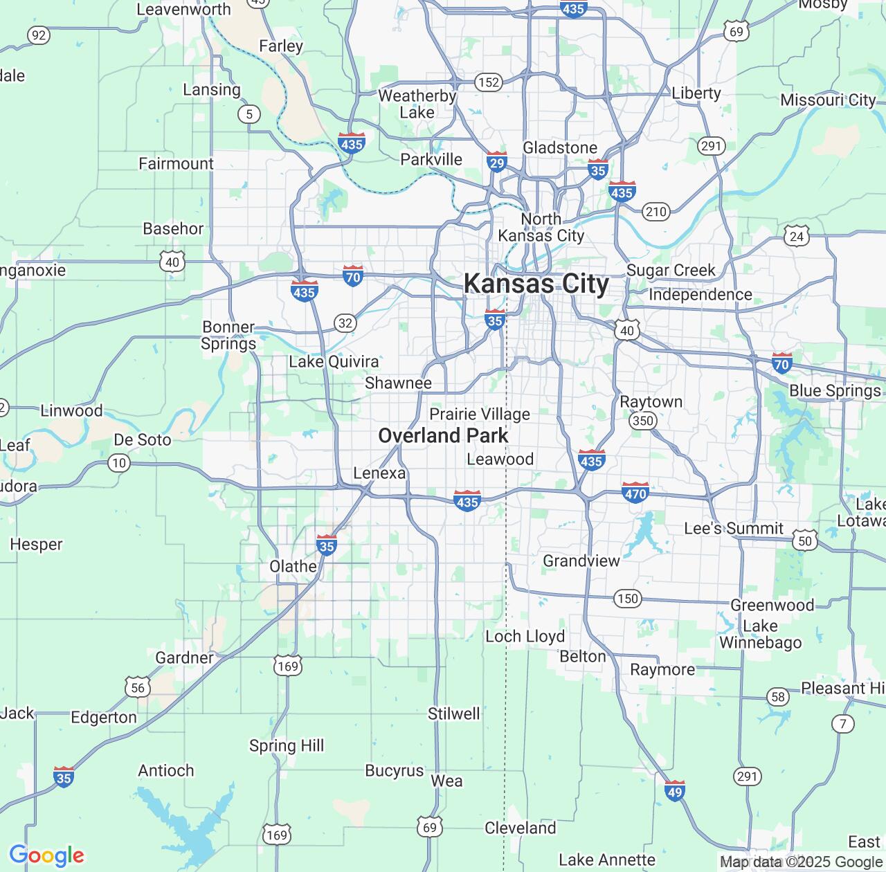 Map image for Intellectual Property Lawyers in Overland Park and Kansas IP firms at coordinates  ; .