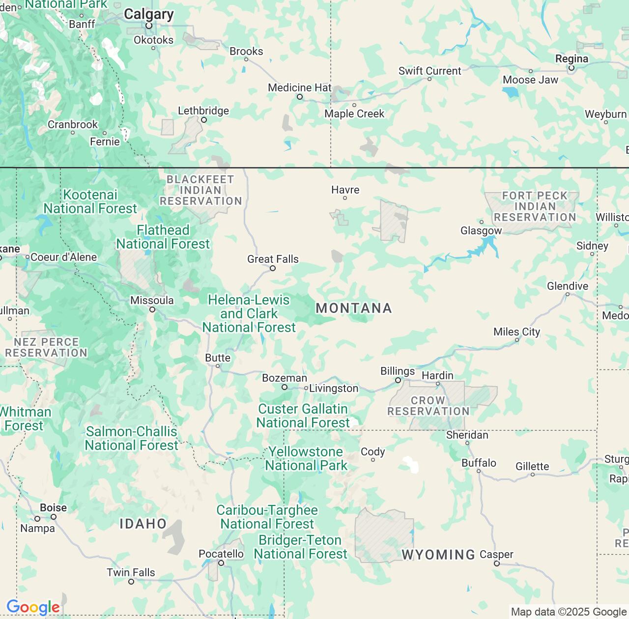 Map image for Intellectual Property Lawyers in Montana and United States IP firms at coordinates  ; .