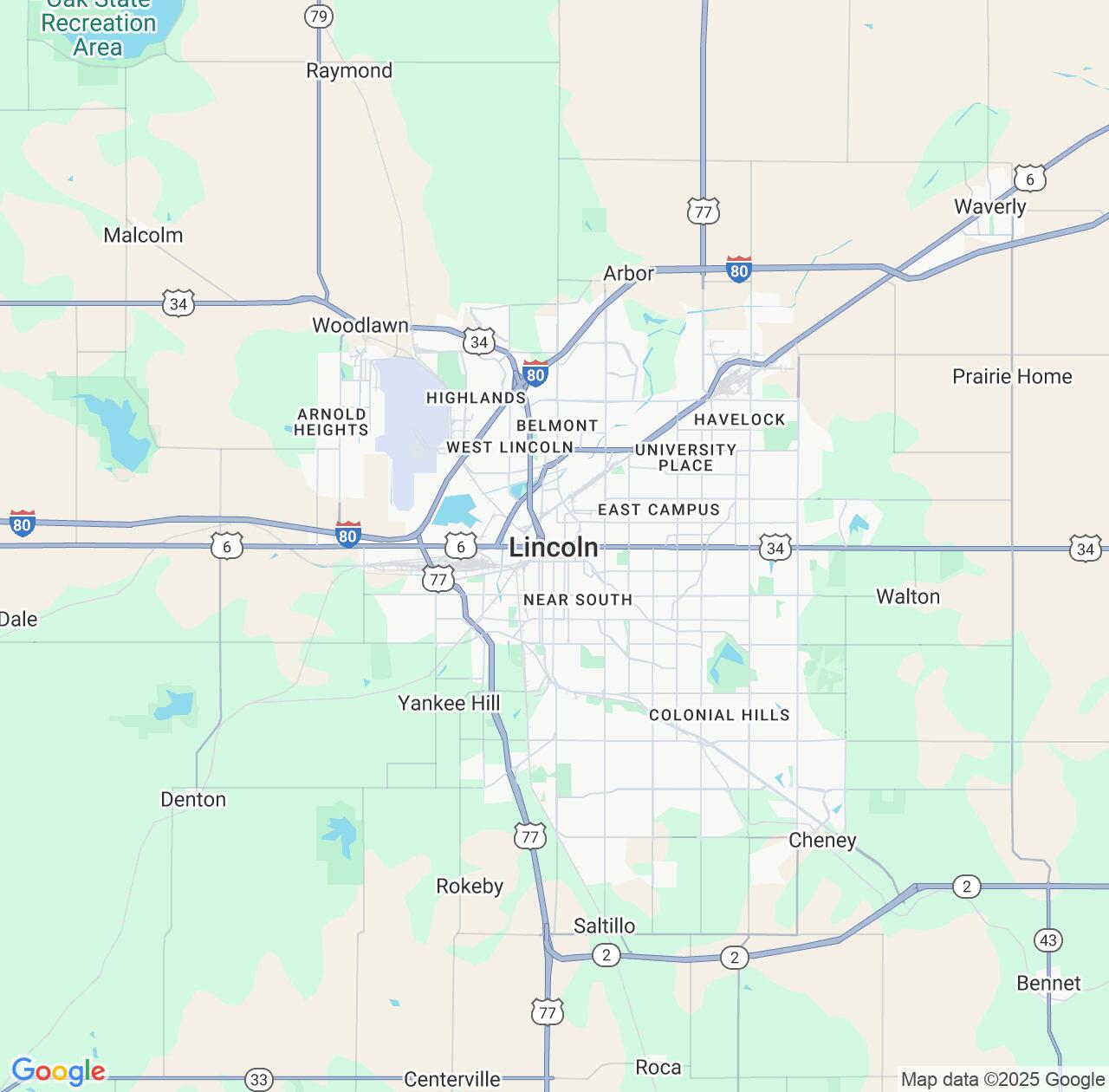 Map image for Intellectual Property Lawyers in Lincoln and Nebraska IP firms at coordinates  ; .