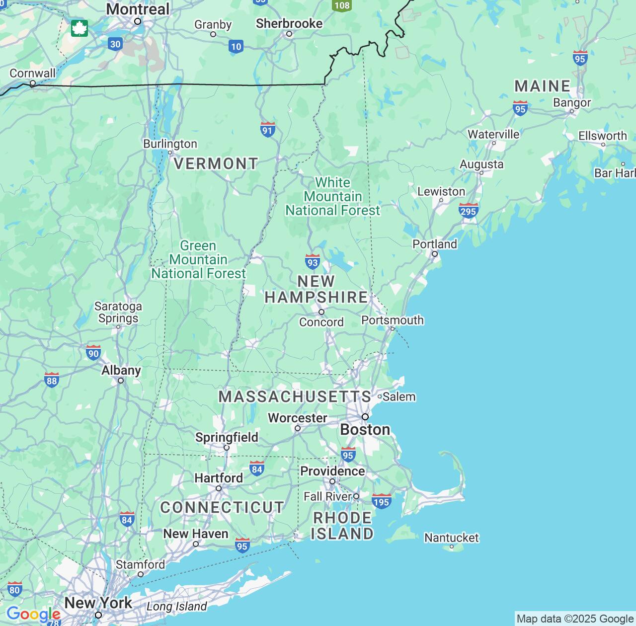 Map image for Intellectual Property Lawyers in New Hampshire and United States IP firms at coordinates  ; .