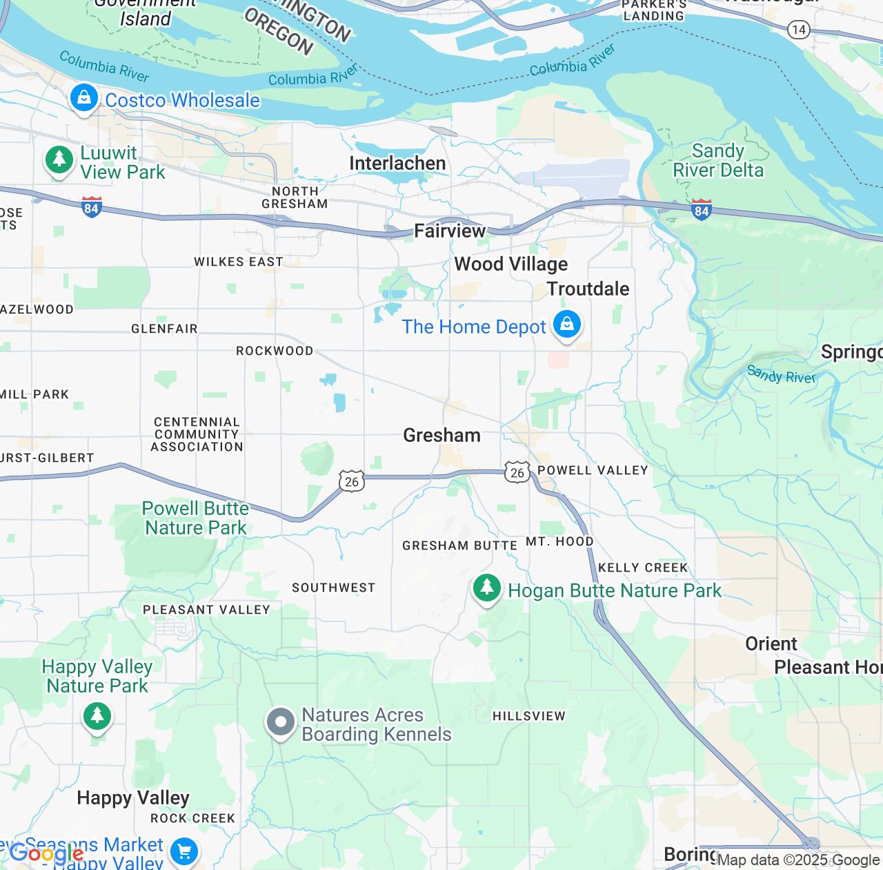 Map image for Intellectual Property Lawyers in Gresham and Oregon IP firms at coordinates  ; .