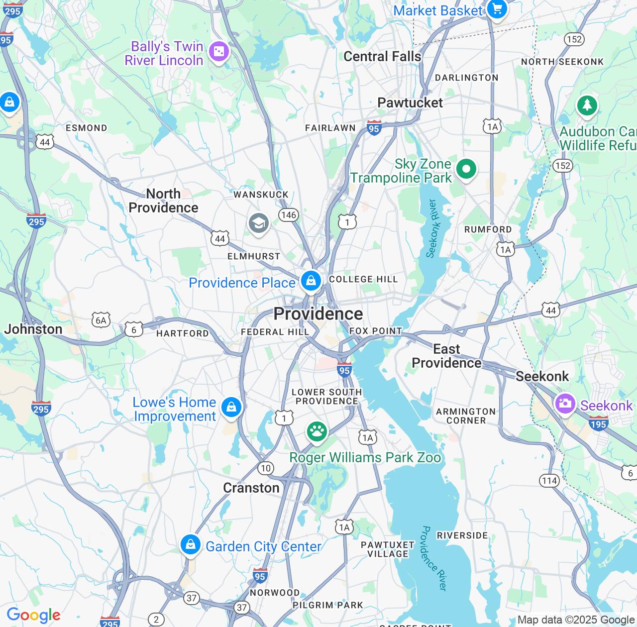 Map image for Intellectual Property Lawyers in Providence and Rhode Island IP firms at coordinates  ; .