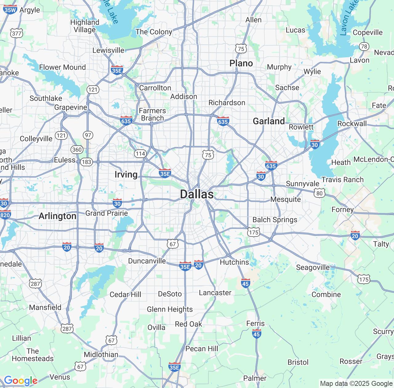 Map image for Intellectual Property Lawyers in Dallas and Texas IP firms at coordinates  ; .