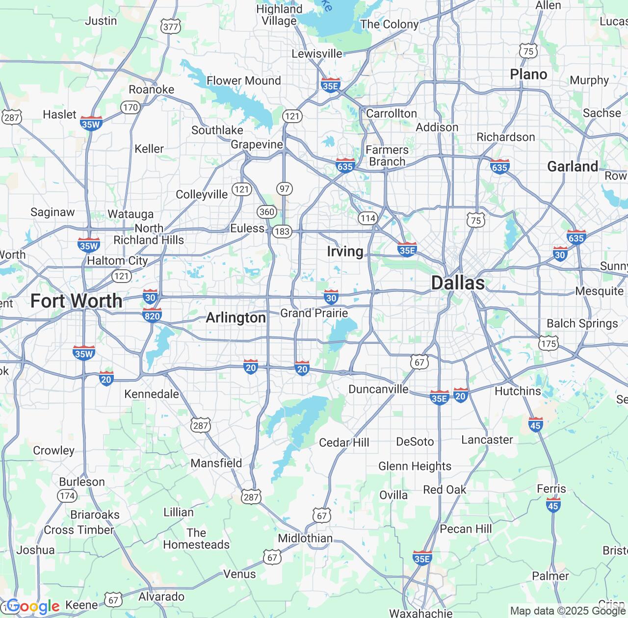 Map image for Intellectual Property Lawyers in Grand Prairie and Texas IP firms at coordinates  ; .