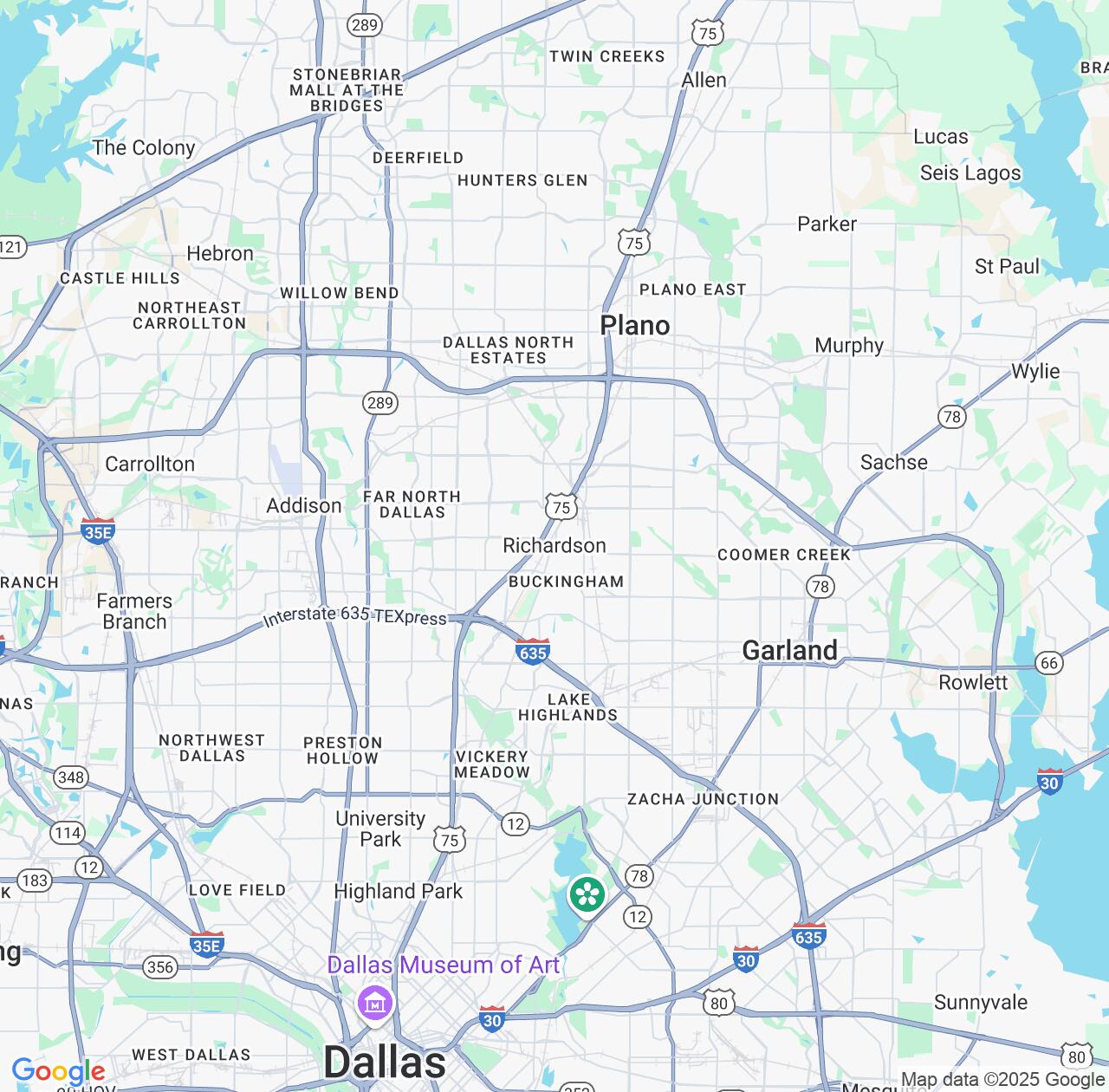 Map image for Intellectual Property Lawyers in Richardson and Texas IP firms at coordinates  ; .