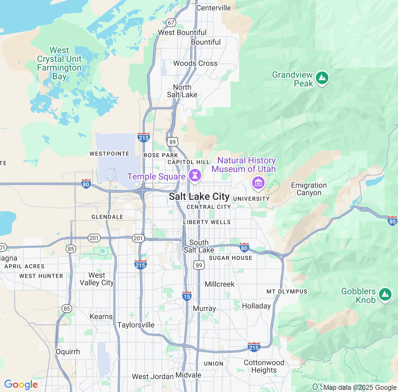 Map image for Intellectual Property Lawyers in Salt Lake City and Utah IP firms at coordinates  ; .