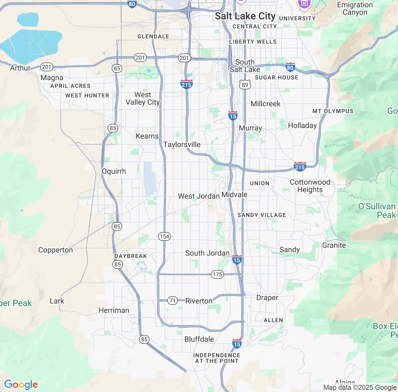 Map image for Intellectual Property Lawyers in West Jordan and Utah IP firms at coordinates  ; .